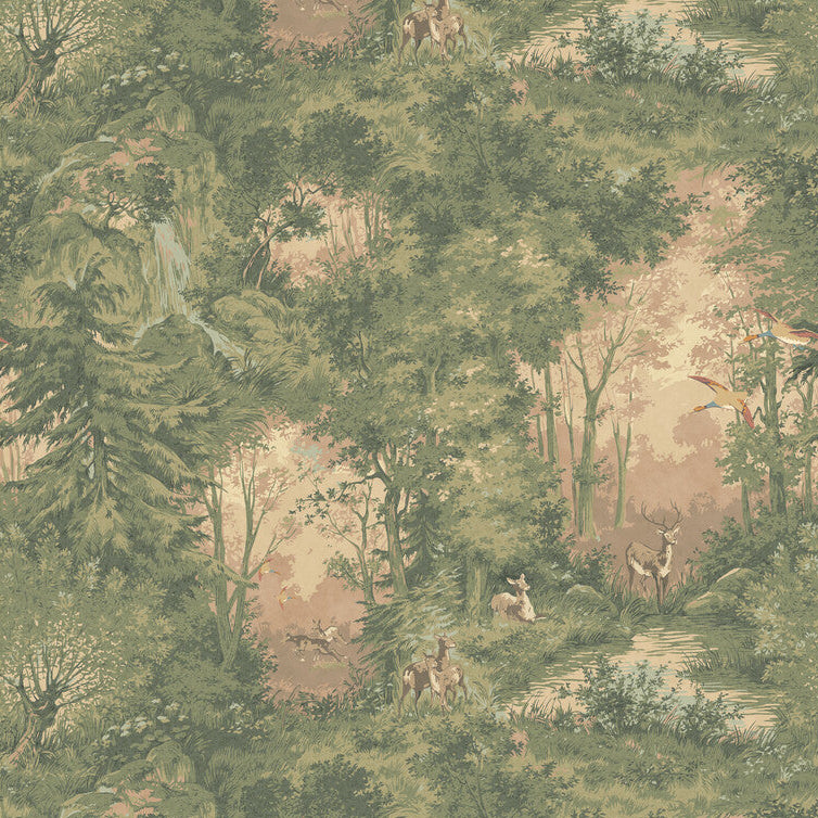 Mulberry Mulberry Woodland Sunrise Wallpaper