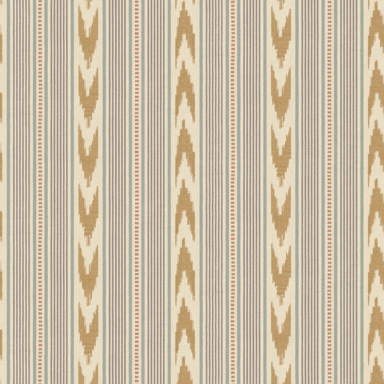 Mulberry Newport Stripe Blue/Sand Wallpaper