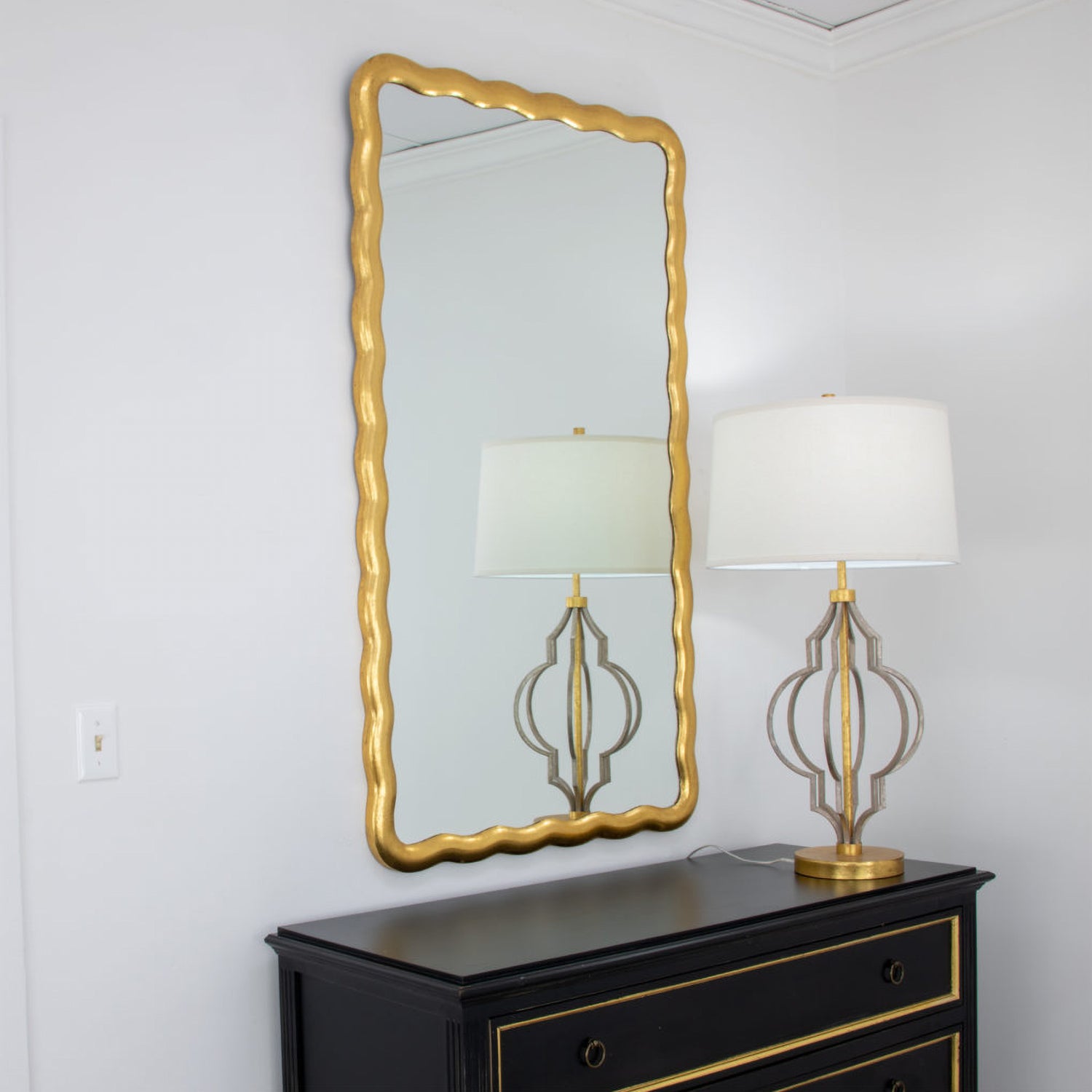Wavy Large Wall Mirror