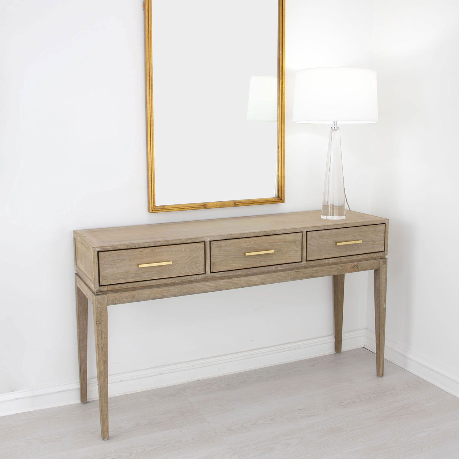 Traditional Natural Console Table