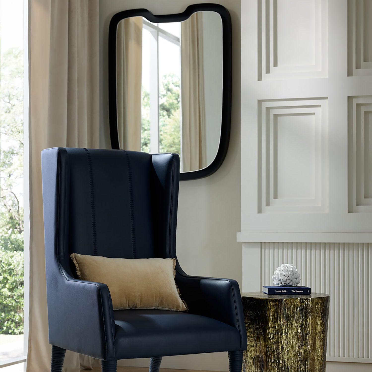 Arteriors Hawthorne Navy Host Chair