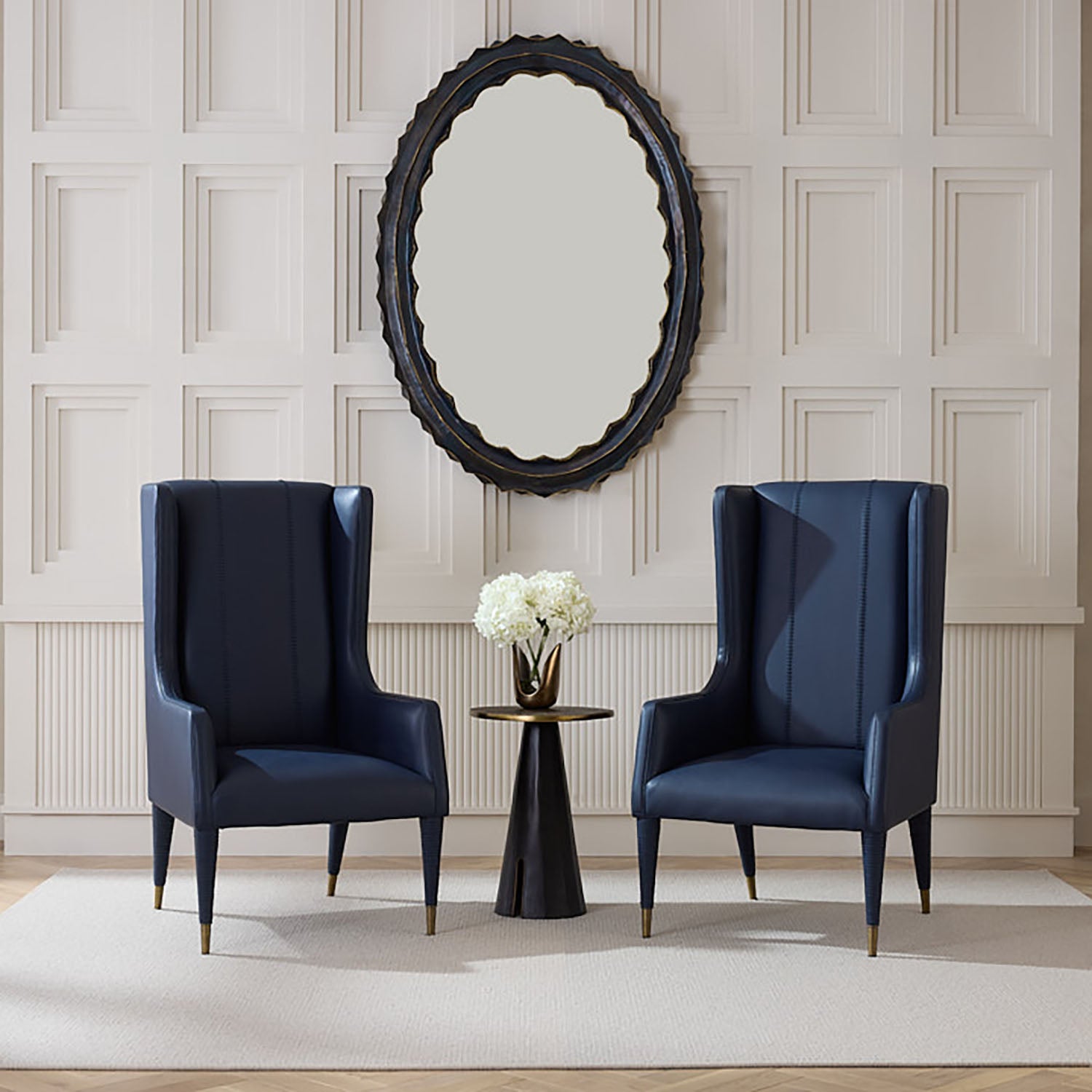 Arteriors Hawthorne Navy Host Chair