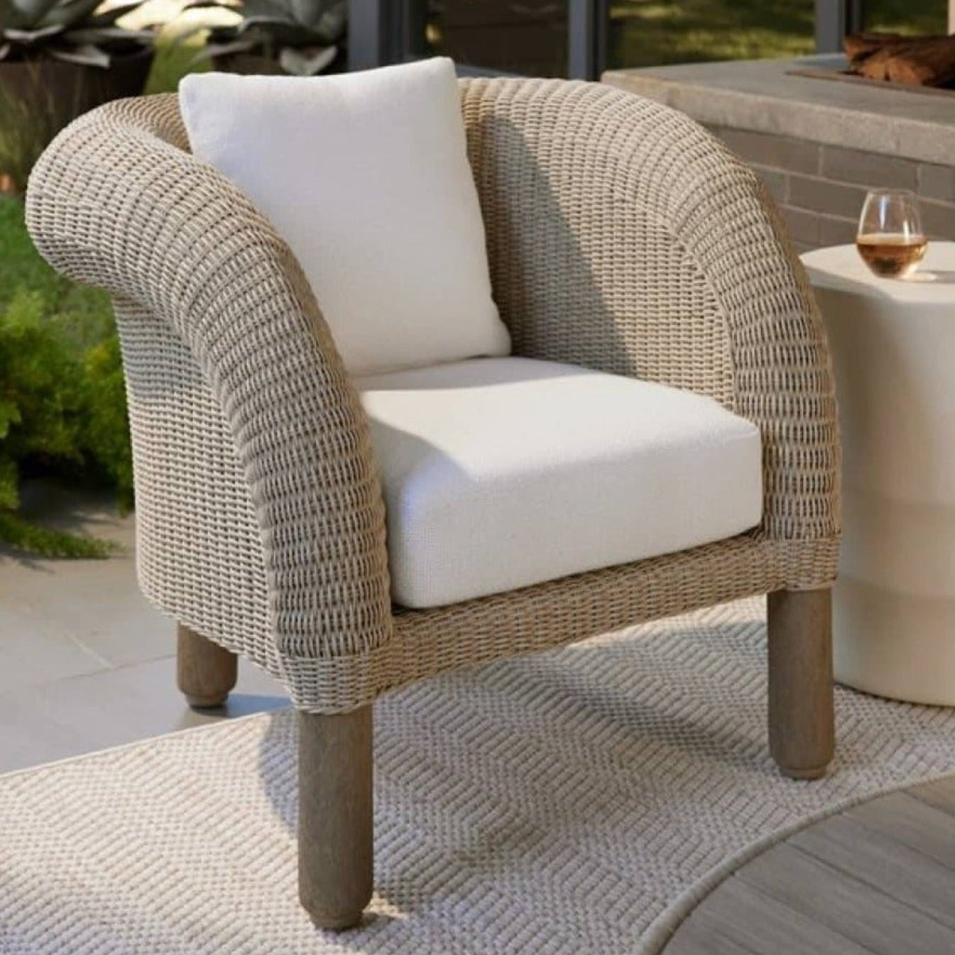 Arteriors Fielder Outdoor Lounge Chair
