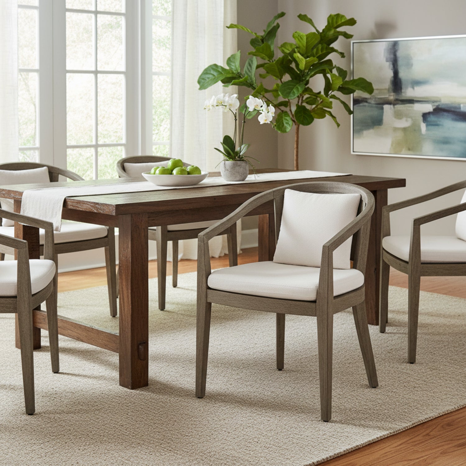 Arteriors Sobek Textured Back Outdoor Dining Chair