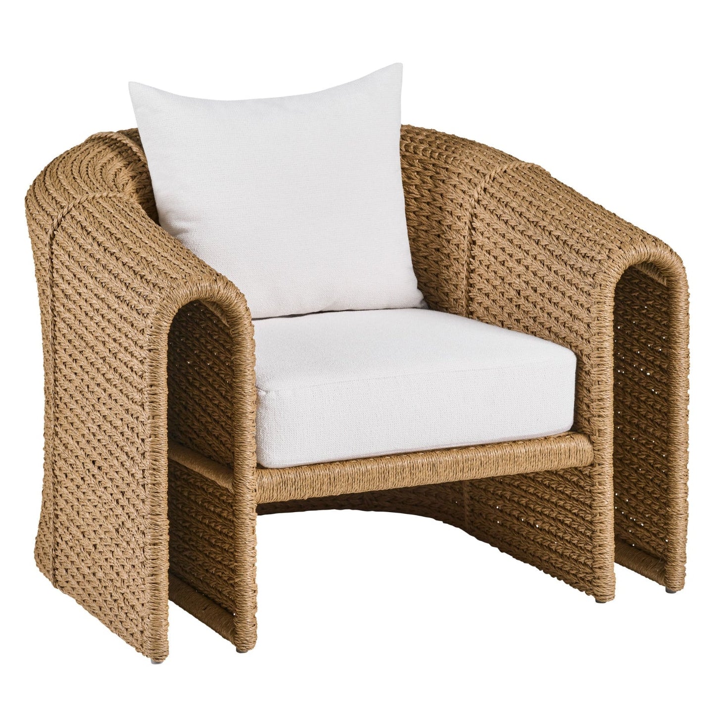 Arteriors Julien Open Arm Outdoor Lounge Chair