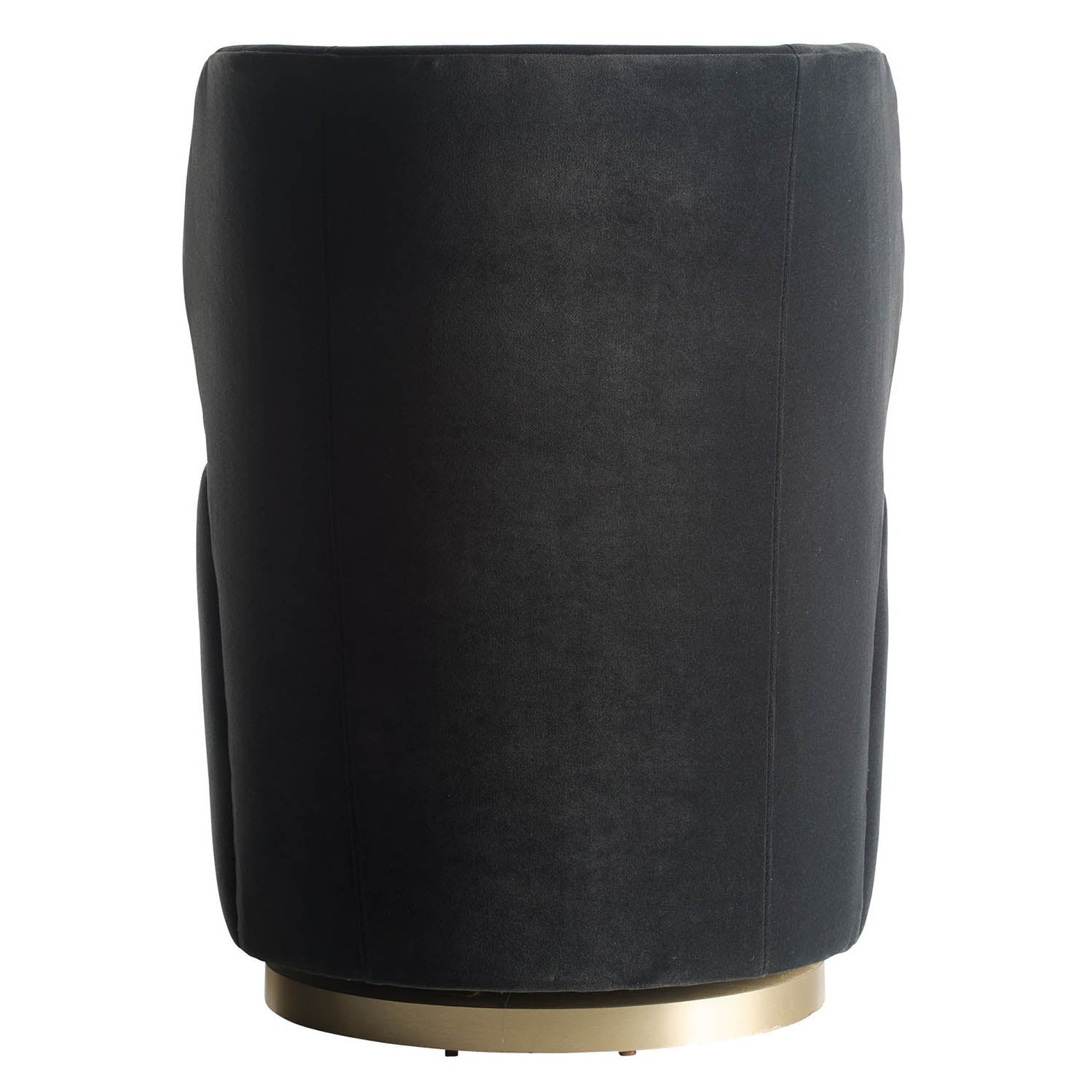 Arteriors Poppy Midnight Gray Velvet Swivel Chair