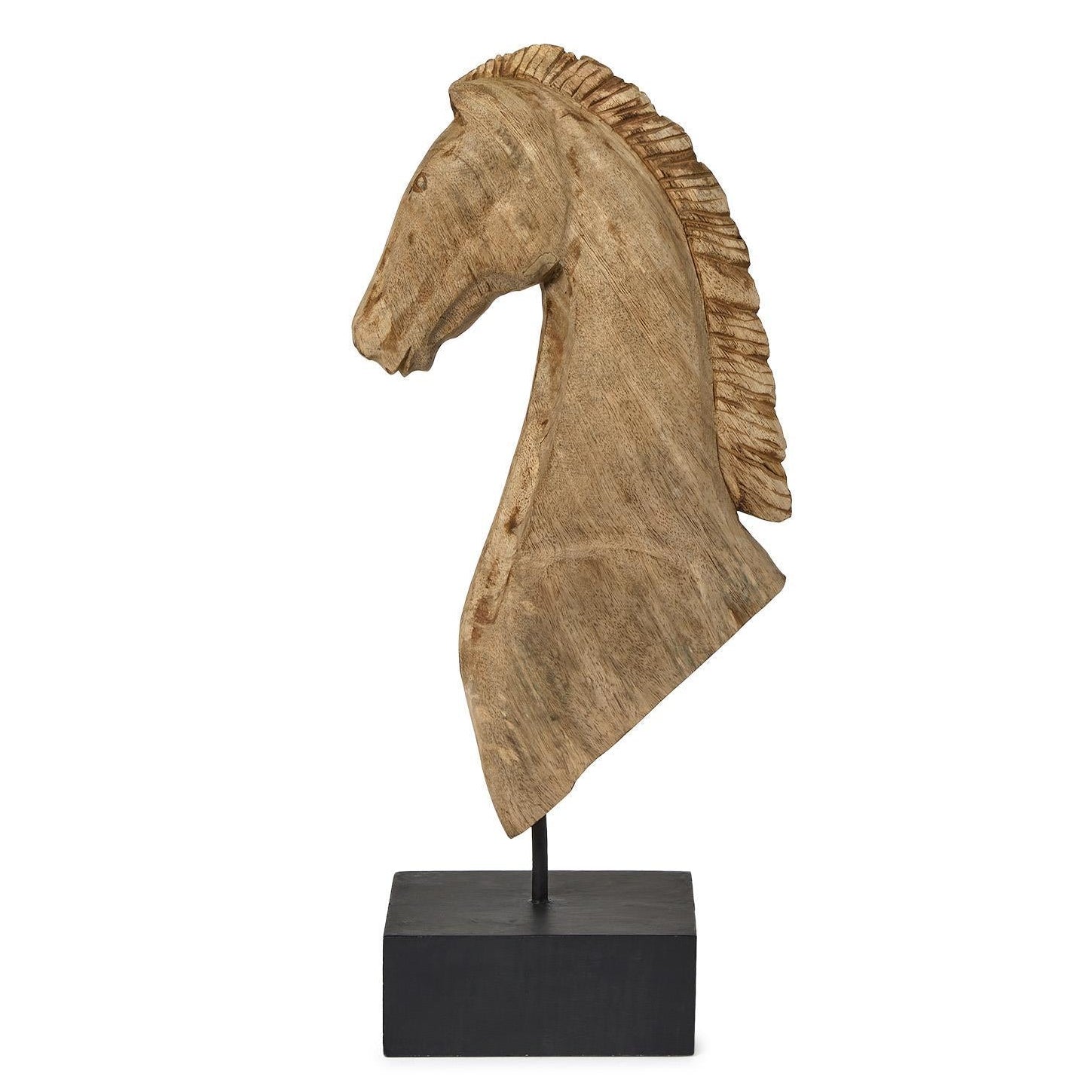 Equines Sculpture on Black Stand