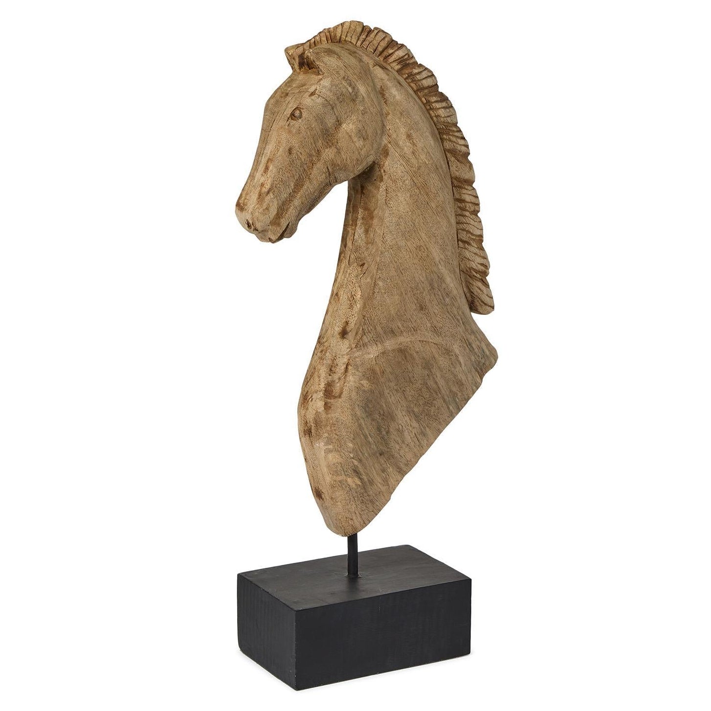 Equines Sculpture on Black Stand