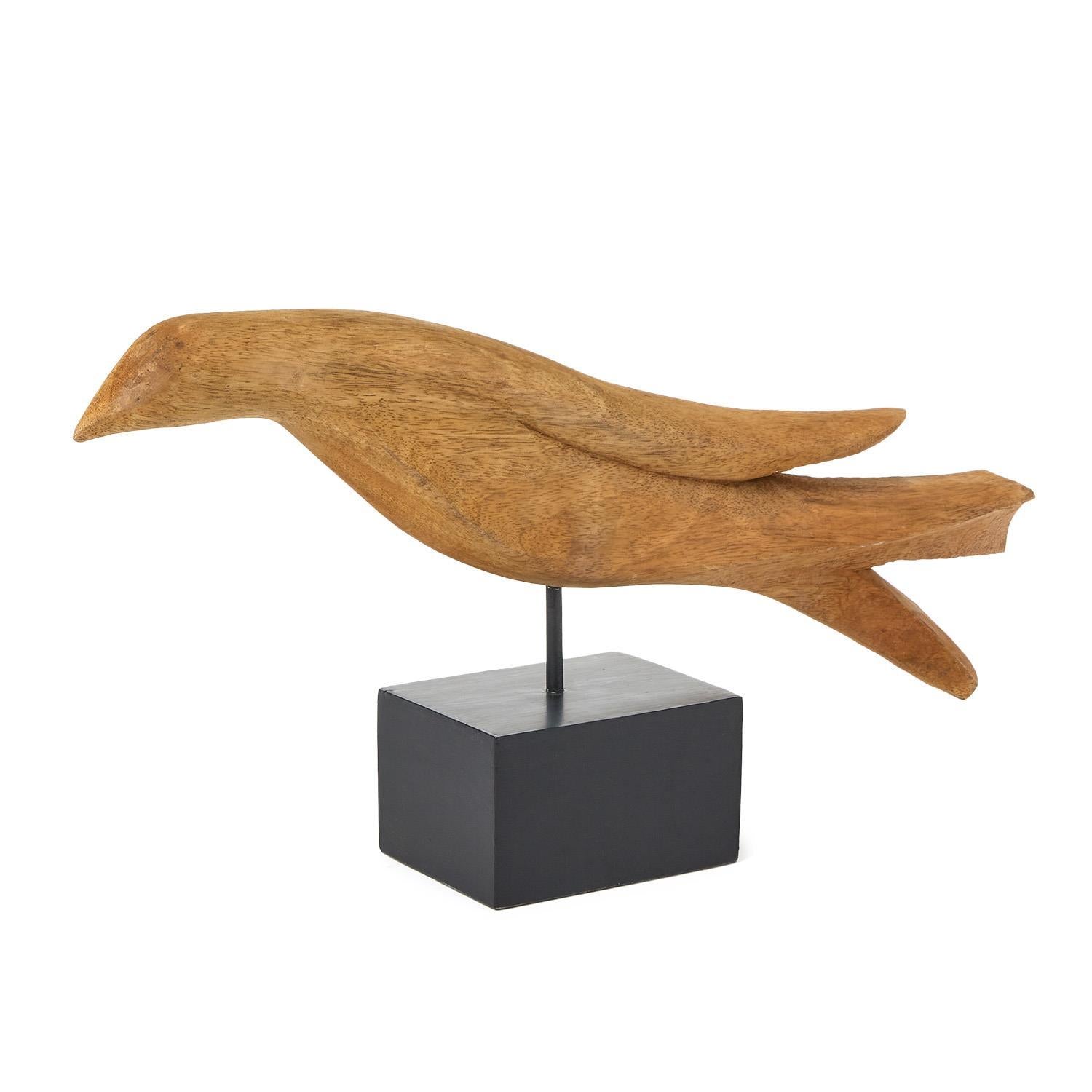 Bird Sculpture on Black Stand