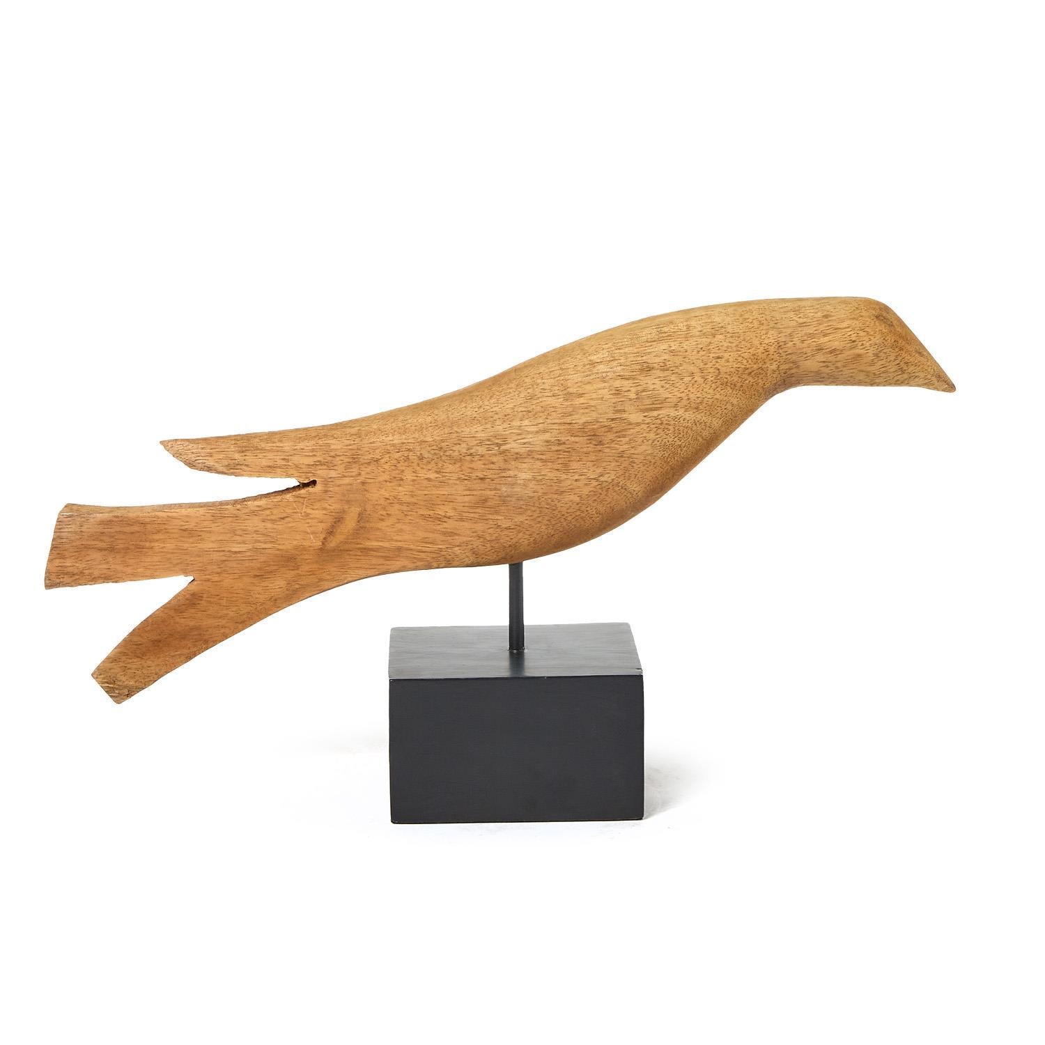 Bird Sculpture on Black Stand