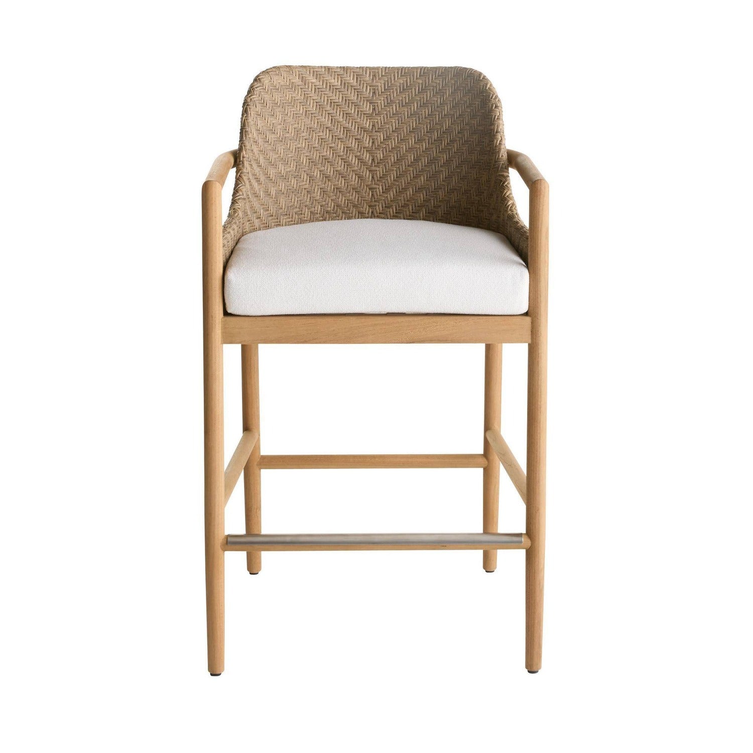 Arteriors Chilton Neutral Outdoor Bar Stool