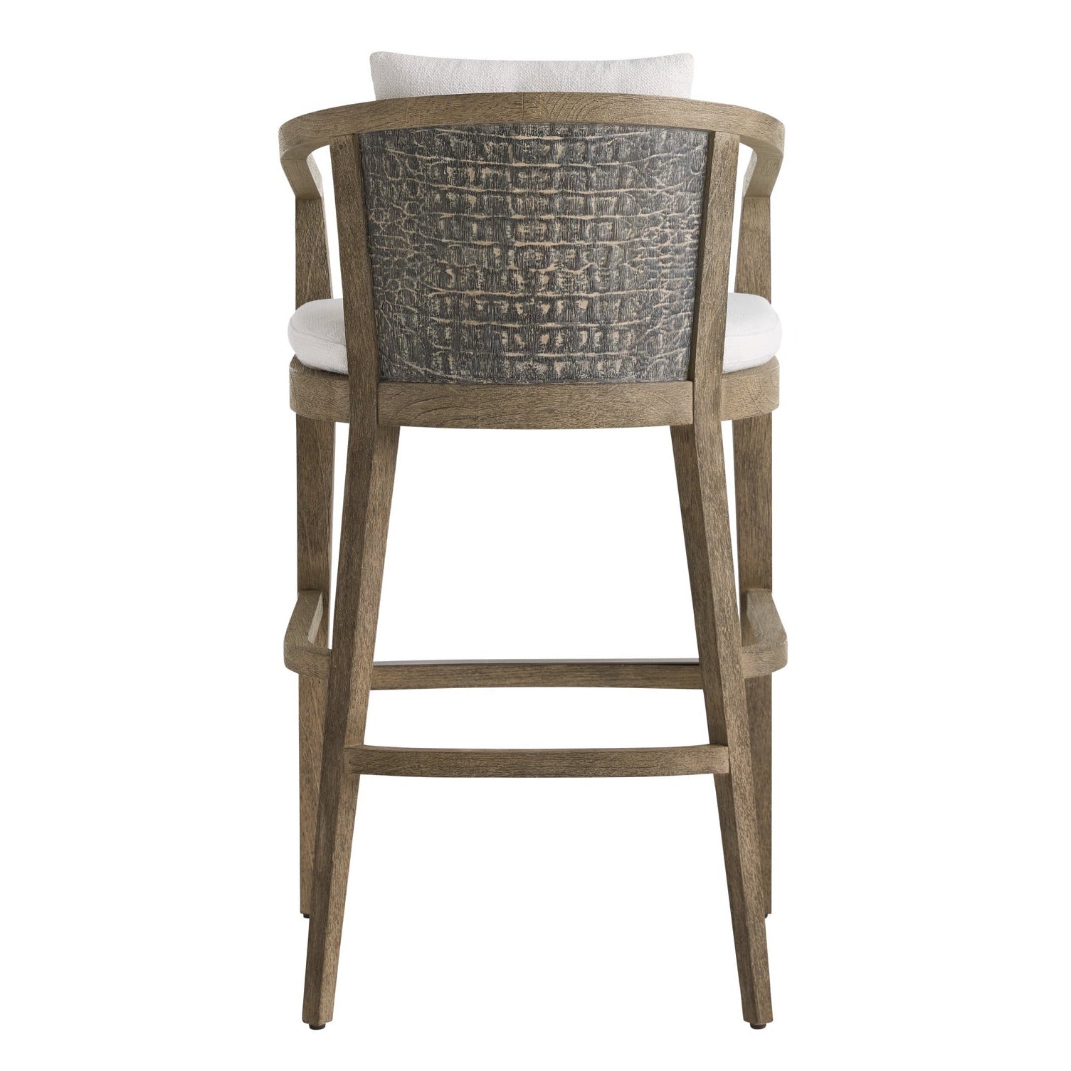Arteriors Sobek Textured Back Outdoor Bar Stool