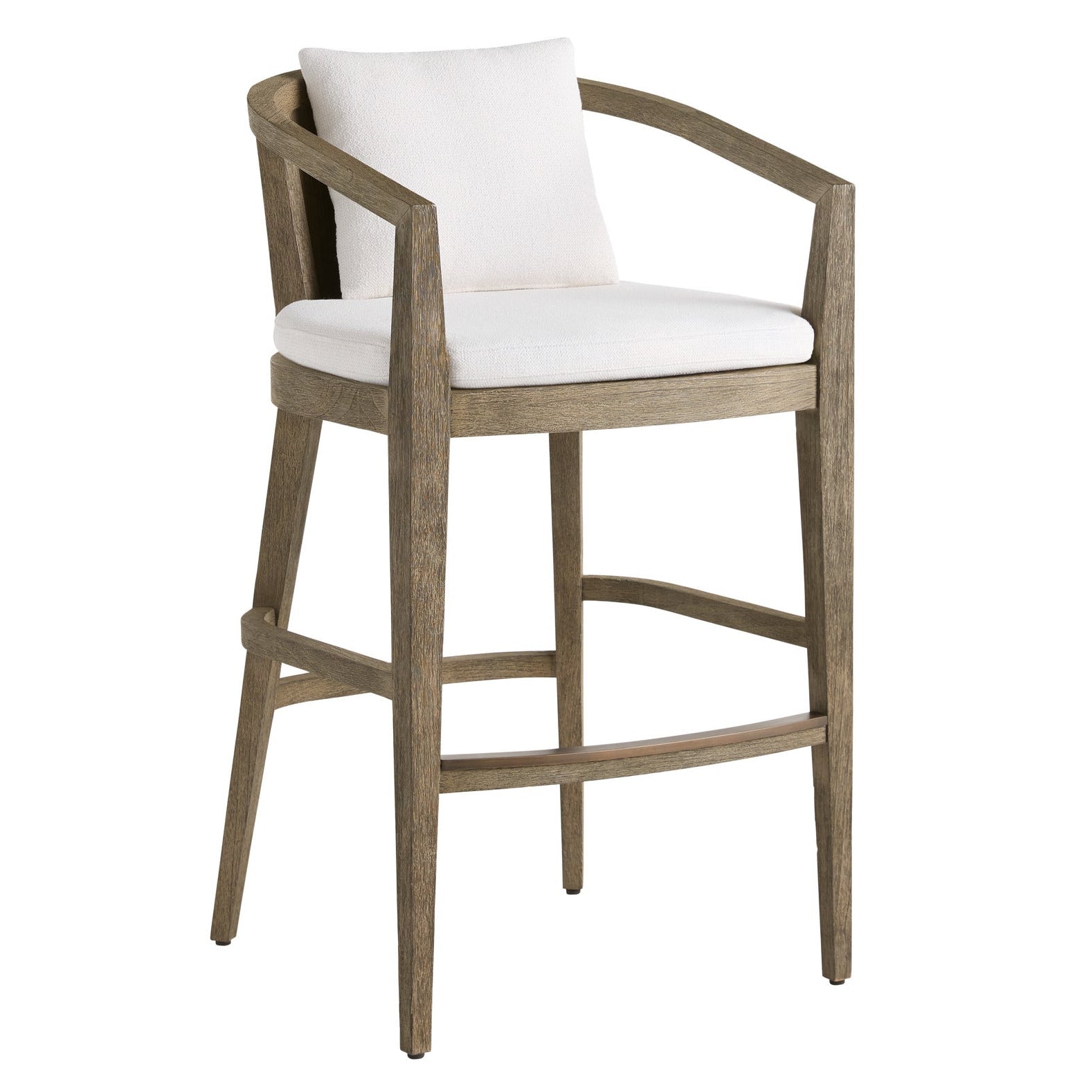Arteriors Sobek Textured Back Outdoor Bar Stool