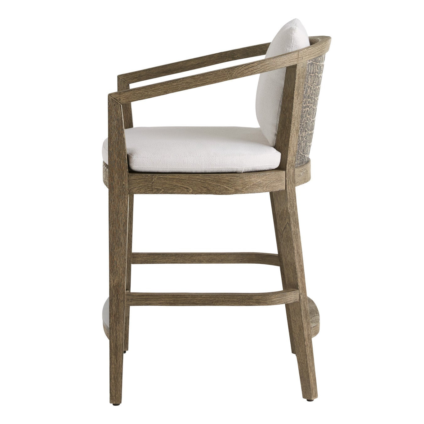 Arteriors Sobek Textured Back Outdoor Counter Stool