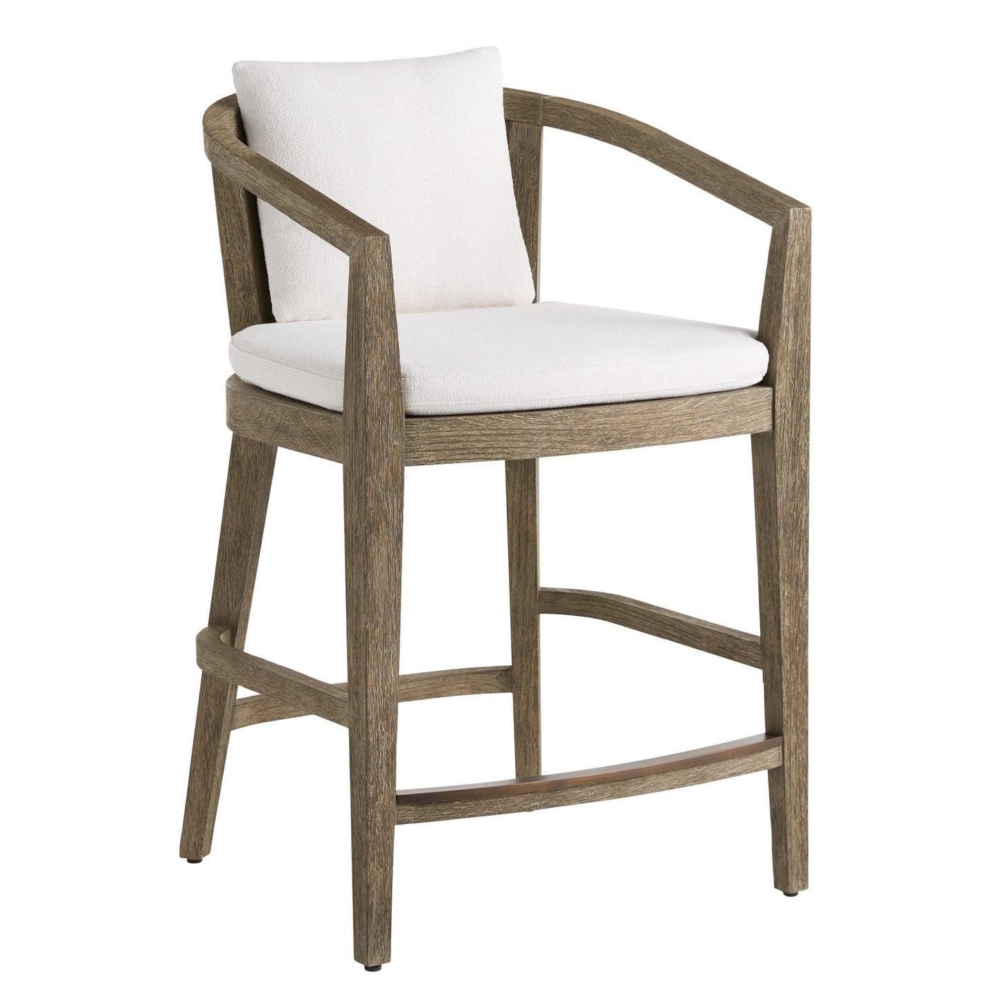 Arteriors Sobek Textured Back Outdoor Counter Stool