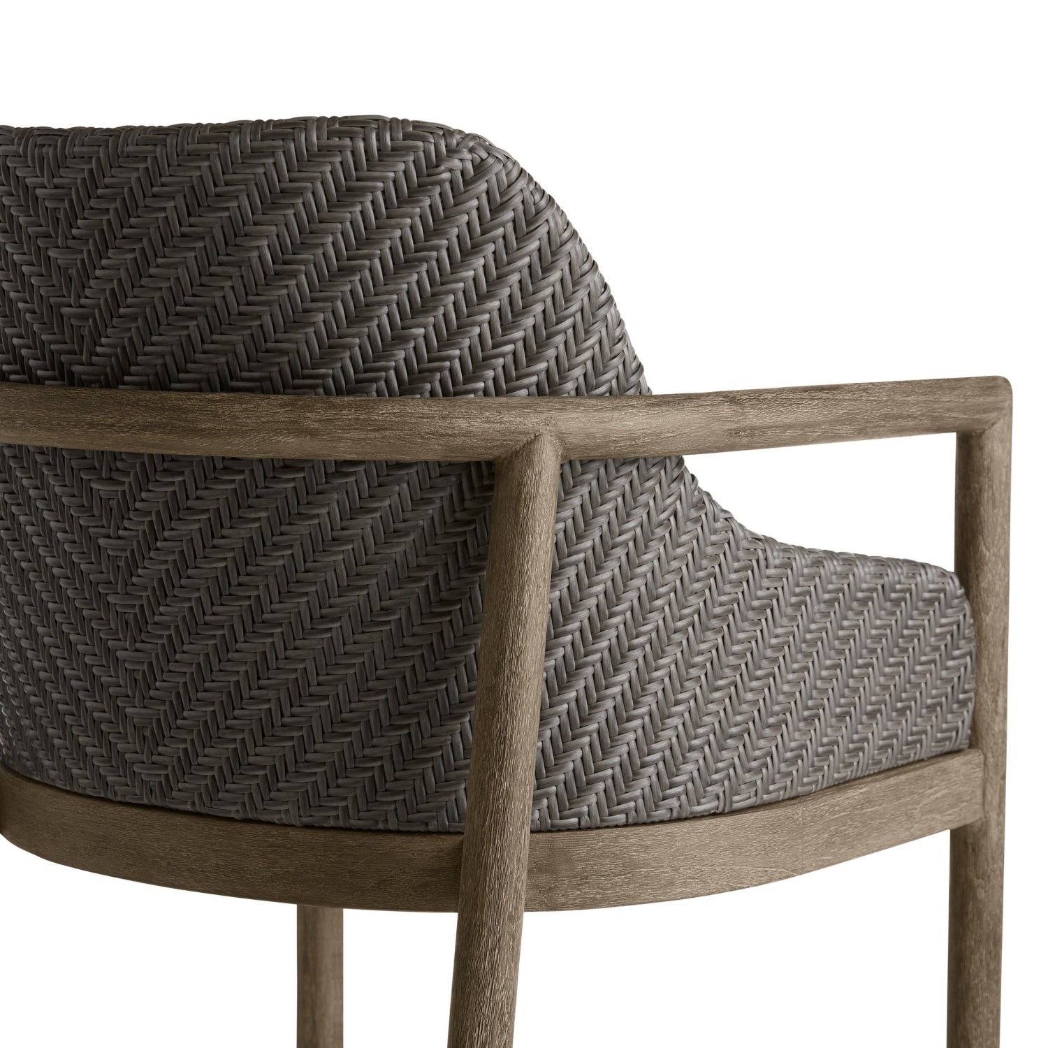 Arteriors Chilton Dark Gray Wash Outdoor Bar Stool