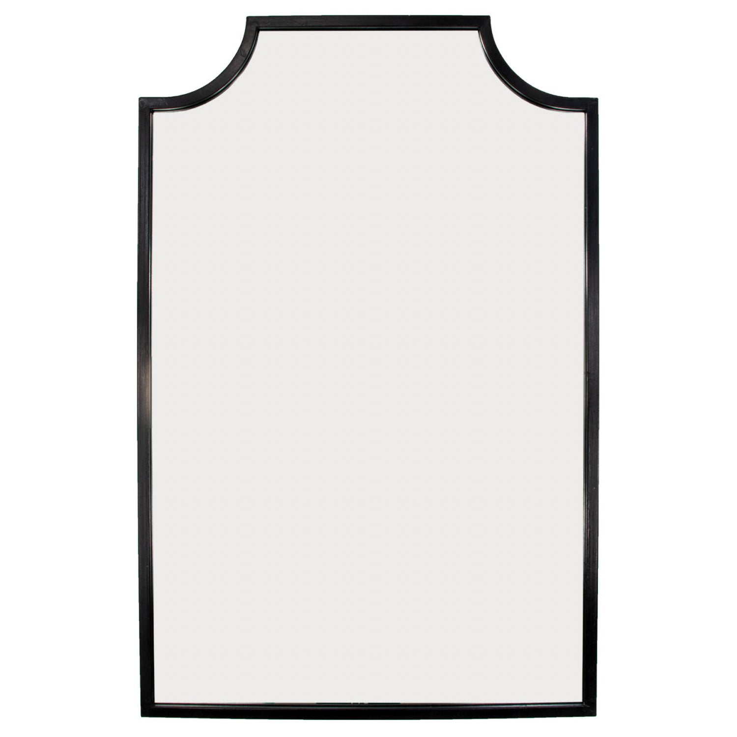 Metal Scalloped Corner Wall Mirror