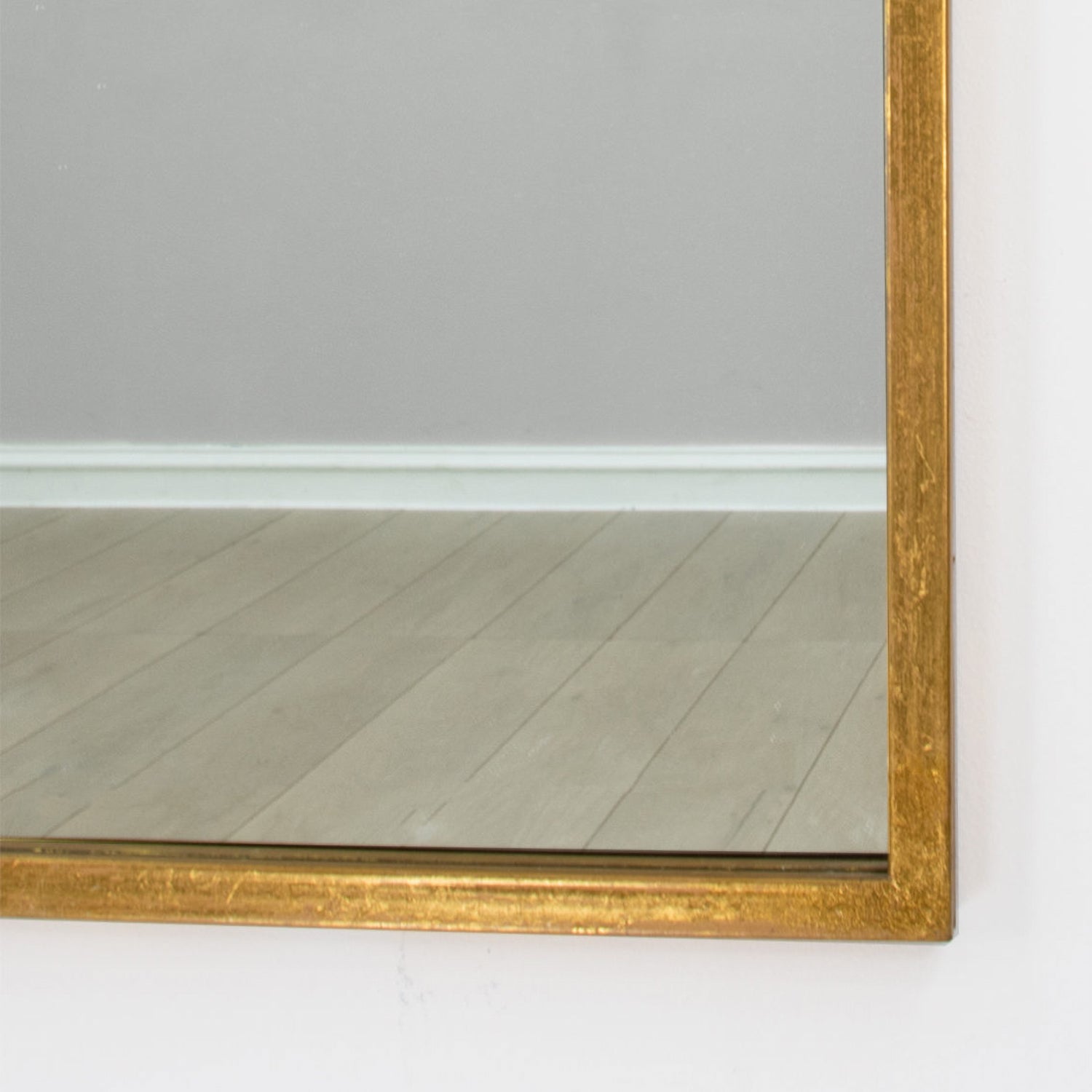 Metal Scalloped Corner Wall Mirror