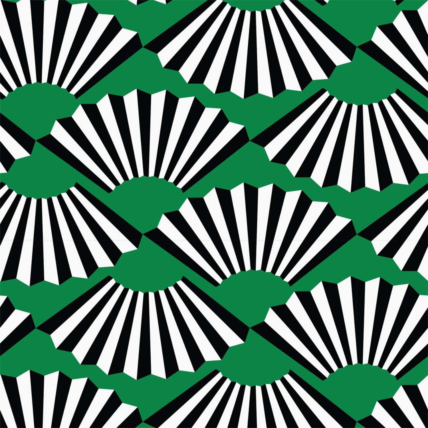 Mitchell Black Fanning Out Wallpaper