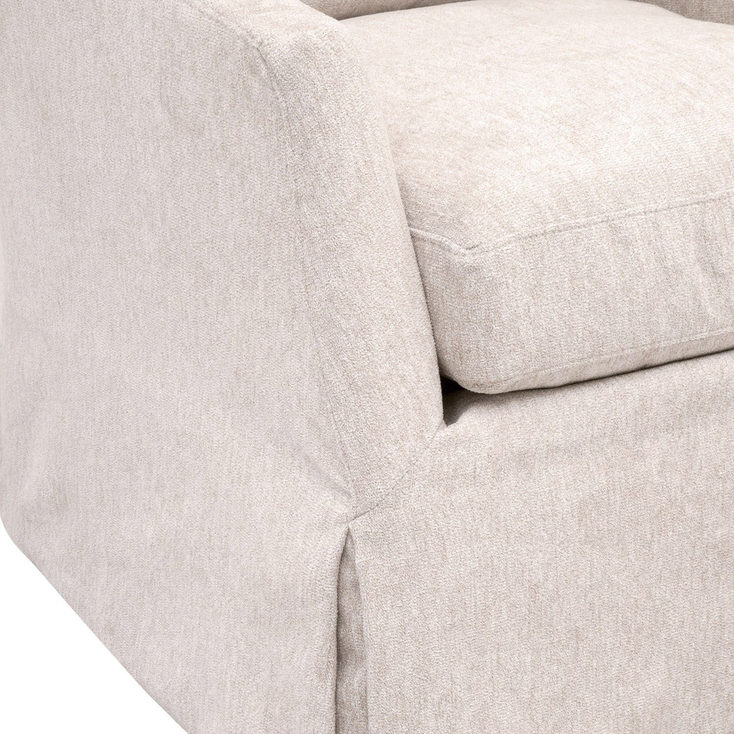 Faye Slipcover Swivel Club Chair