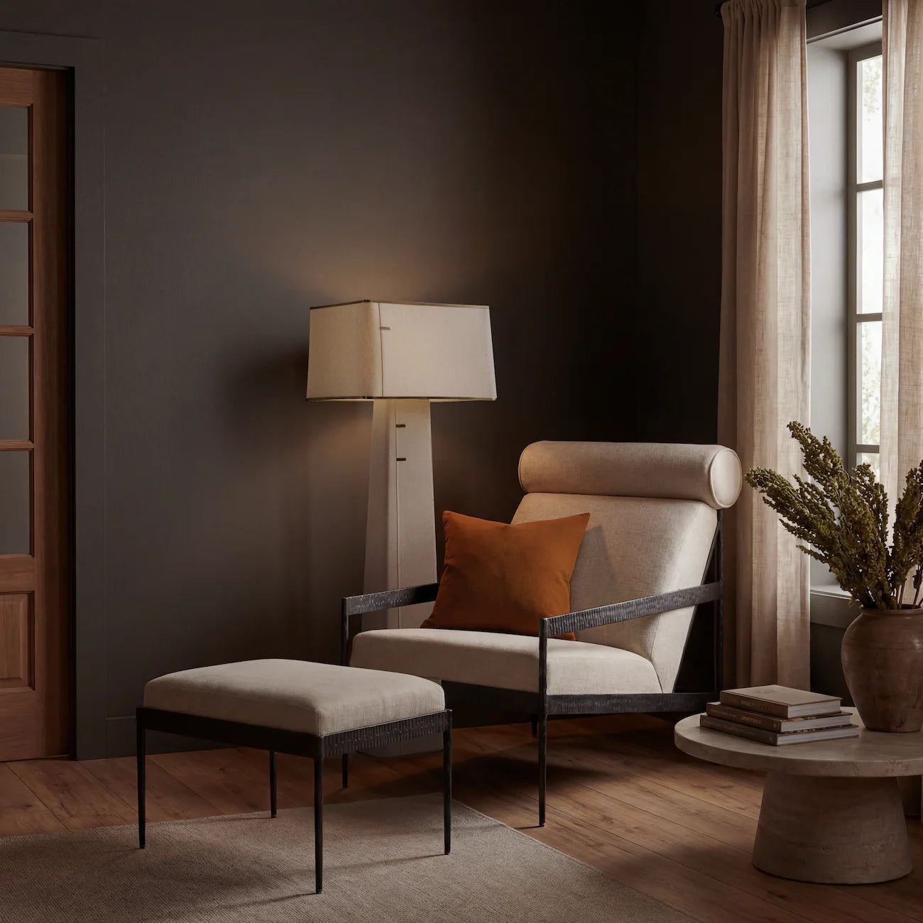 MENO HOME x Co. House Designs Ferra Natural Hammered Chair