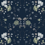 Mitchell Black Floral Lace Wallpaper
