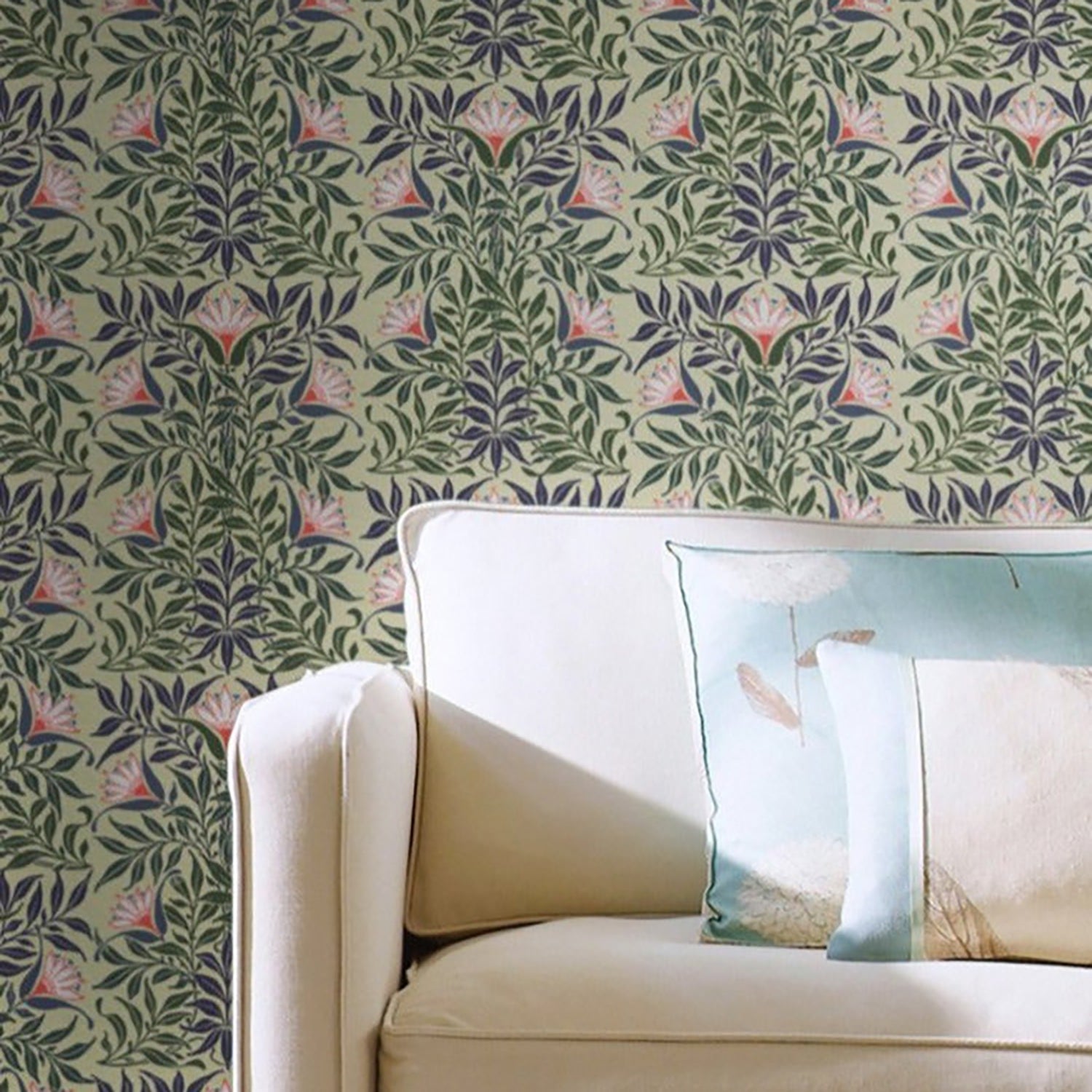 Mitchell Black Flowervine Wallpaper