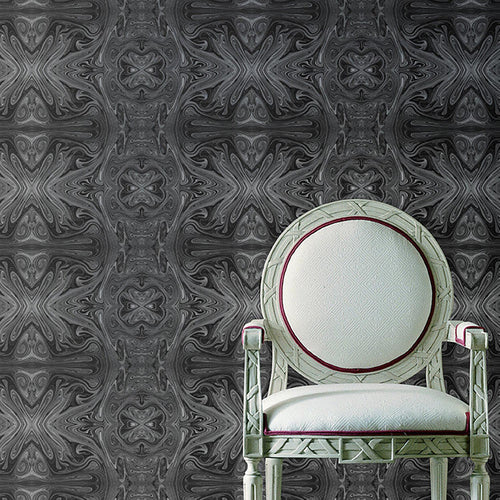 Mitchell Black Fold Wallpaper