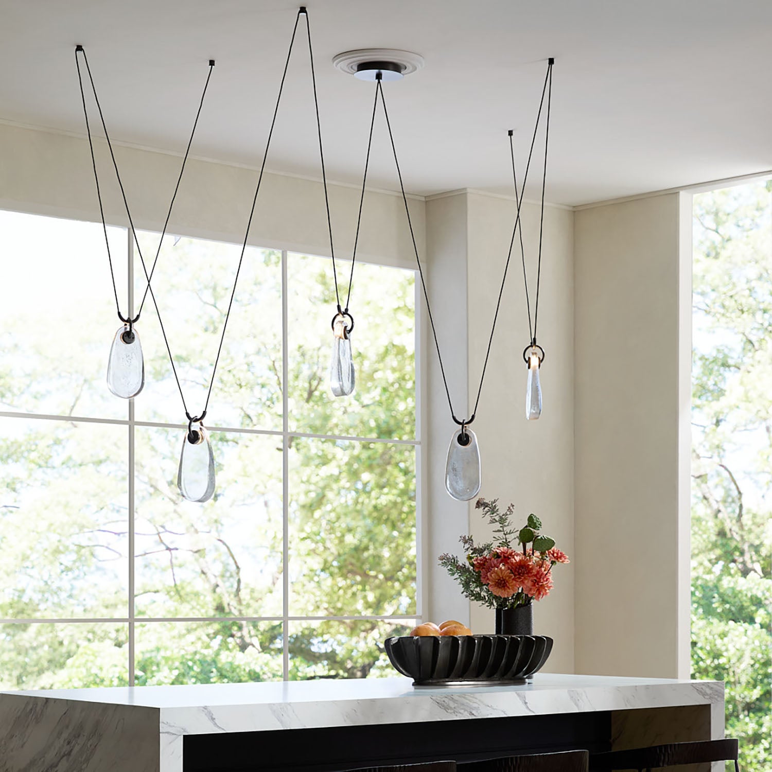 Arteriors Melt Bronze Chandelier