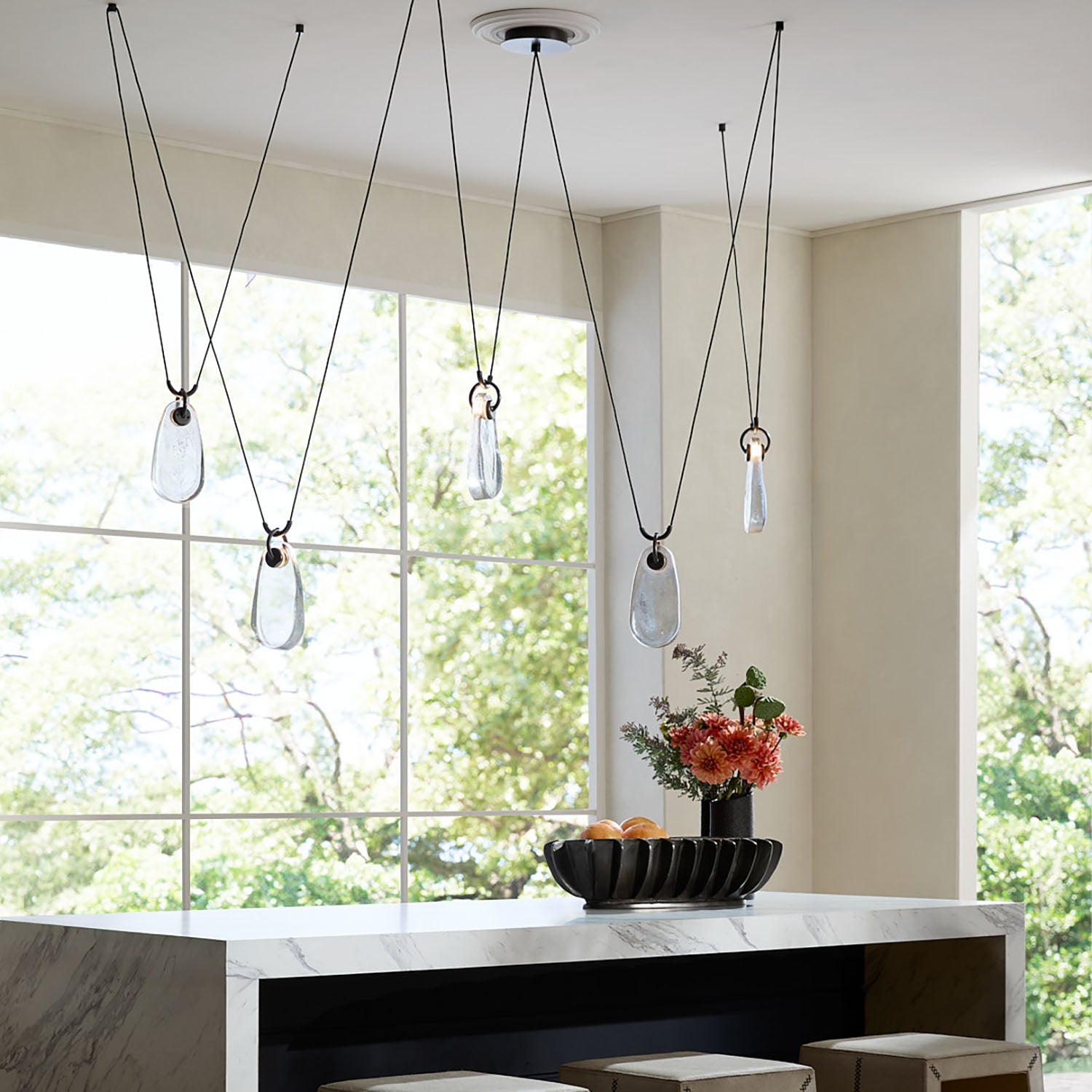 Arteriors Melt Bronze Chandelier