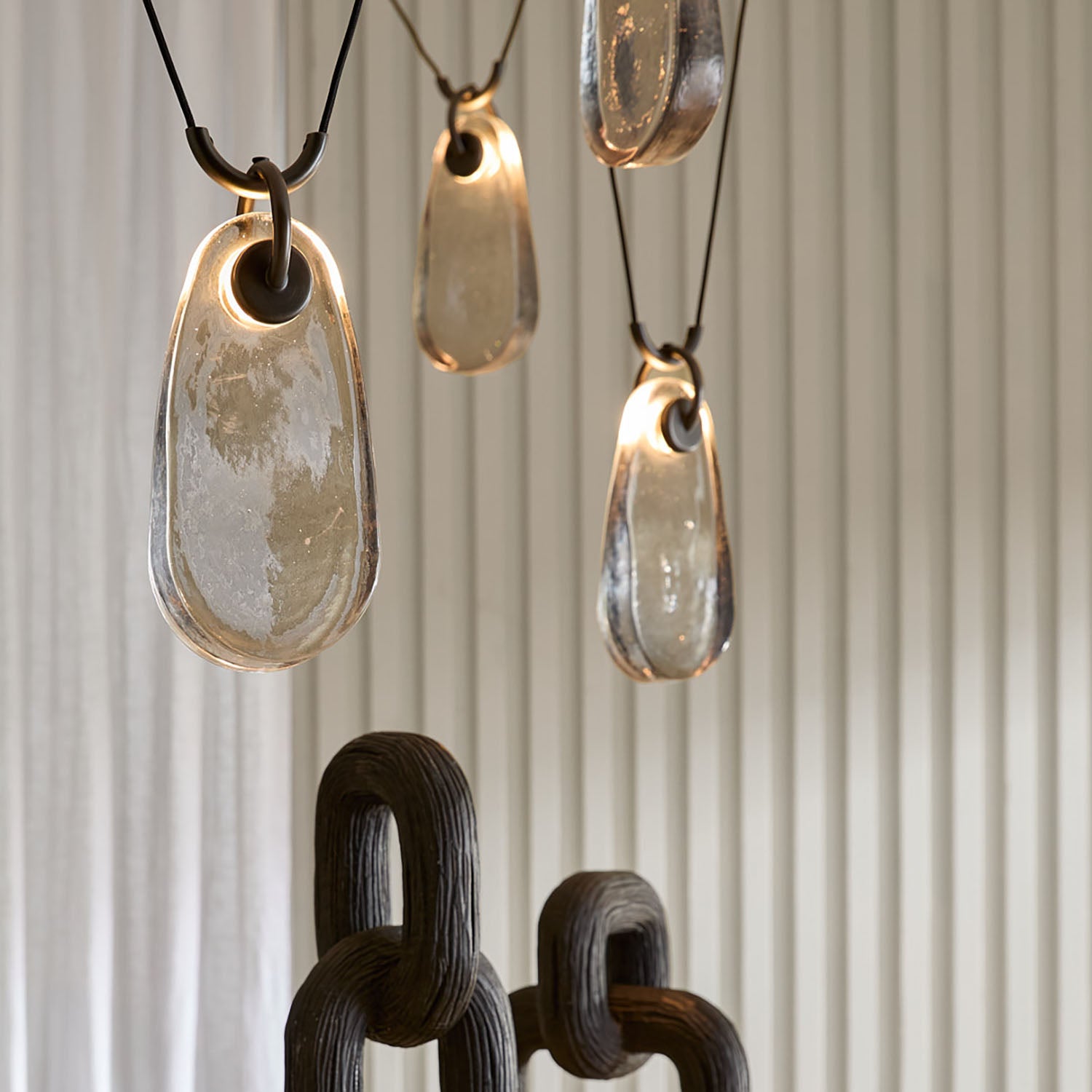 Arteriors Melt Bronze Chandelier