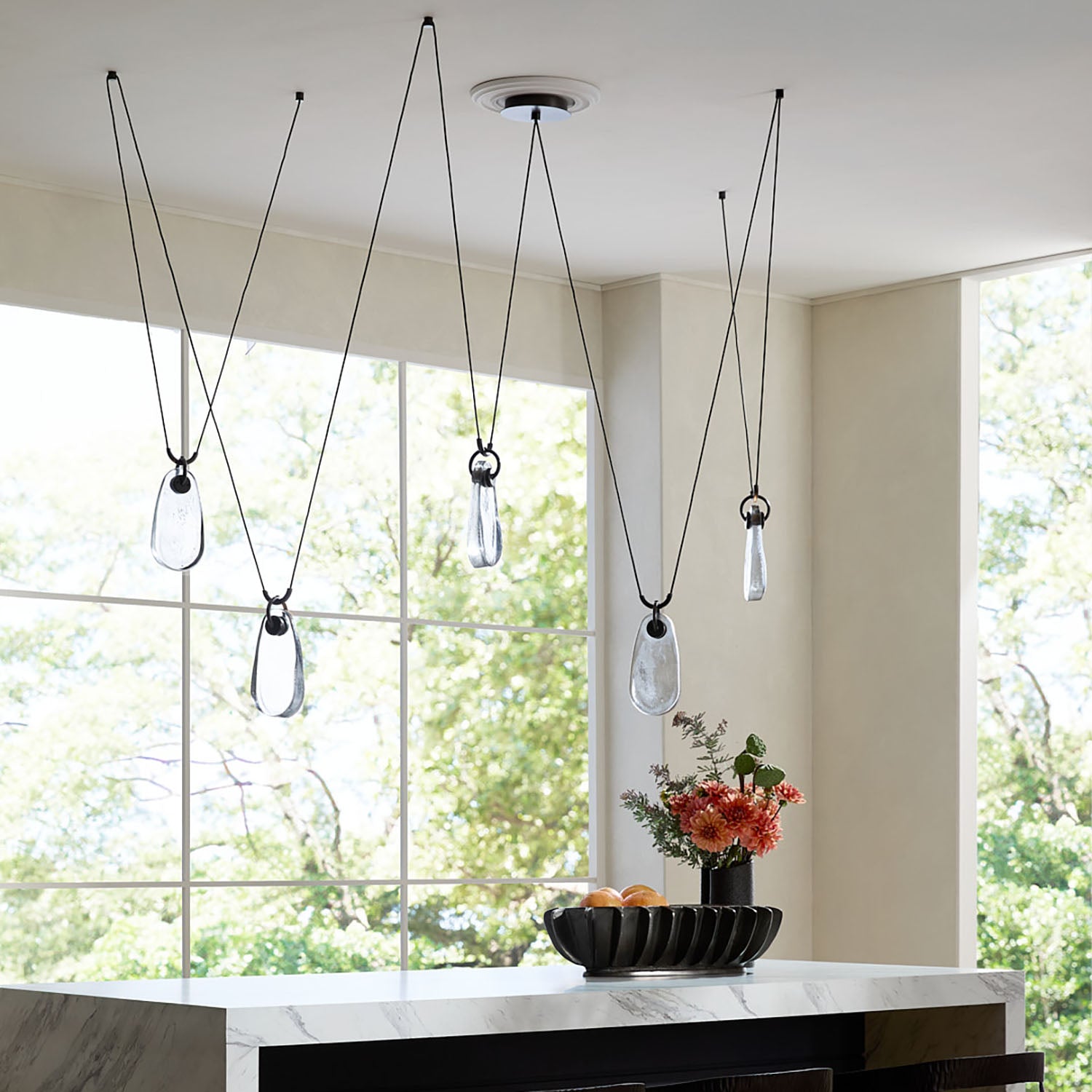 Arteriors Melt Bronze Chandelier