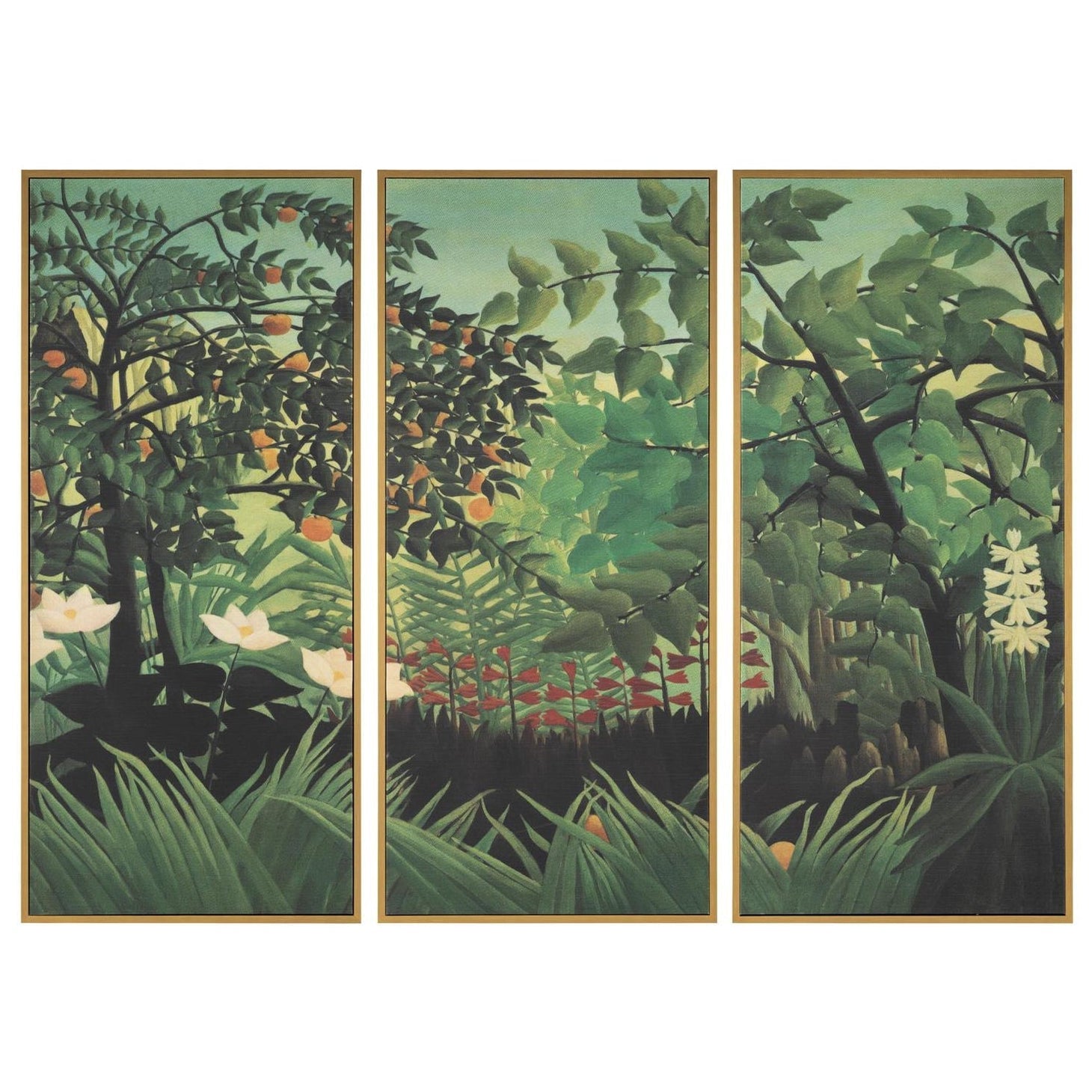 John Richard Henri Rosseau's Outlook Framed Art Set of 3