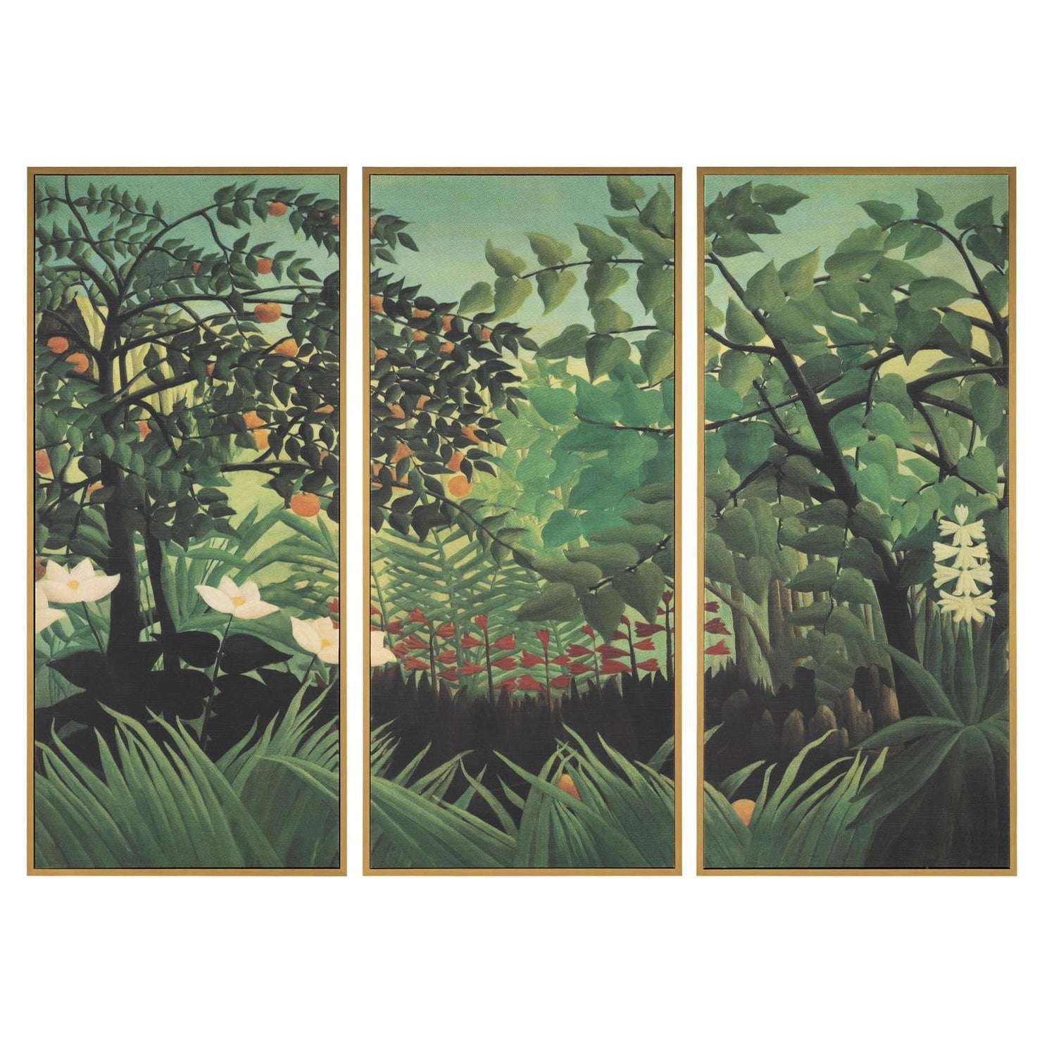 John Richard Henri Rosseau's Outlook Framed Art Set of 3