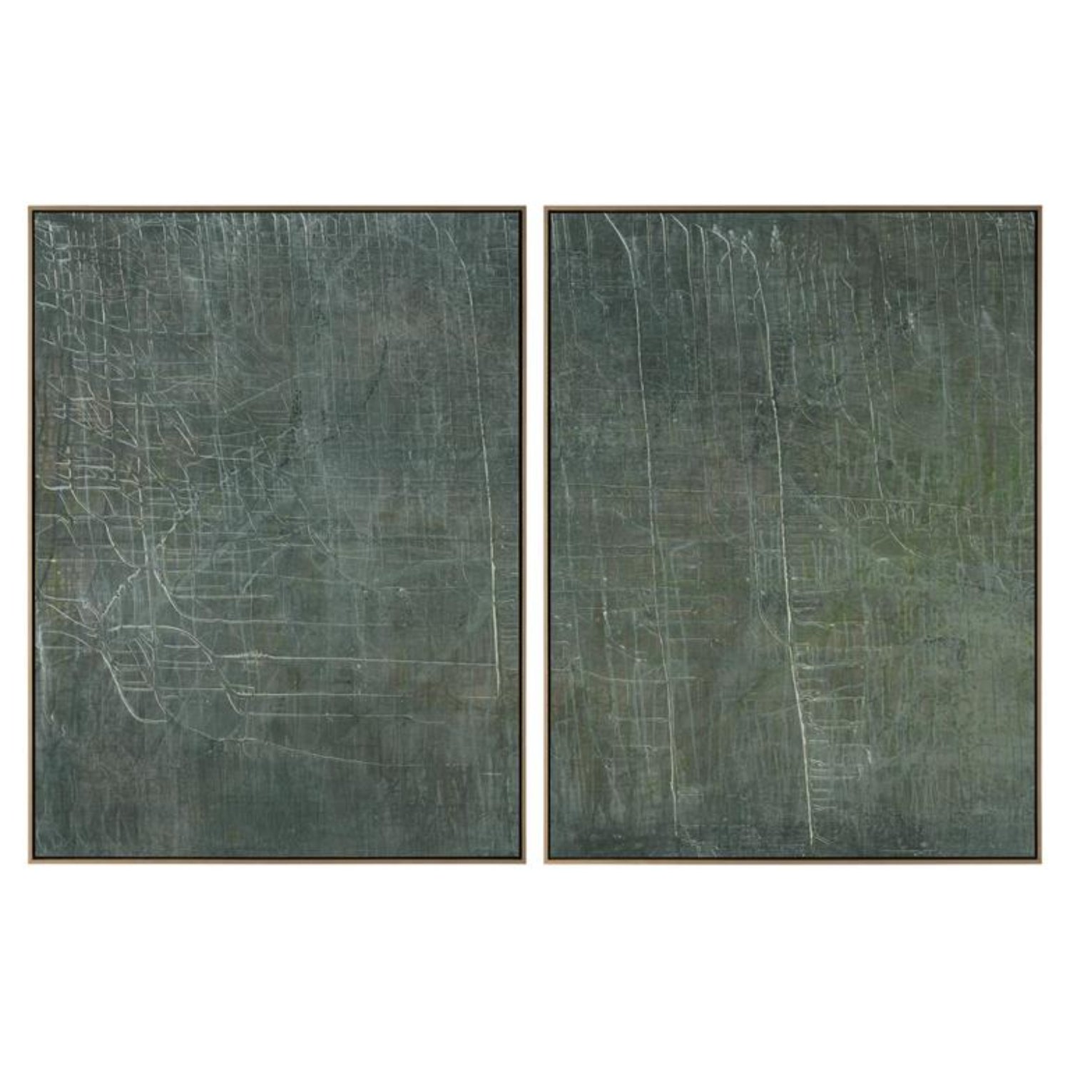 John Richard Debra Ferrari's Zion No. 1-2 Diptych Large Framed Art Set of 2