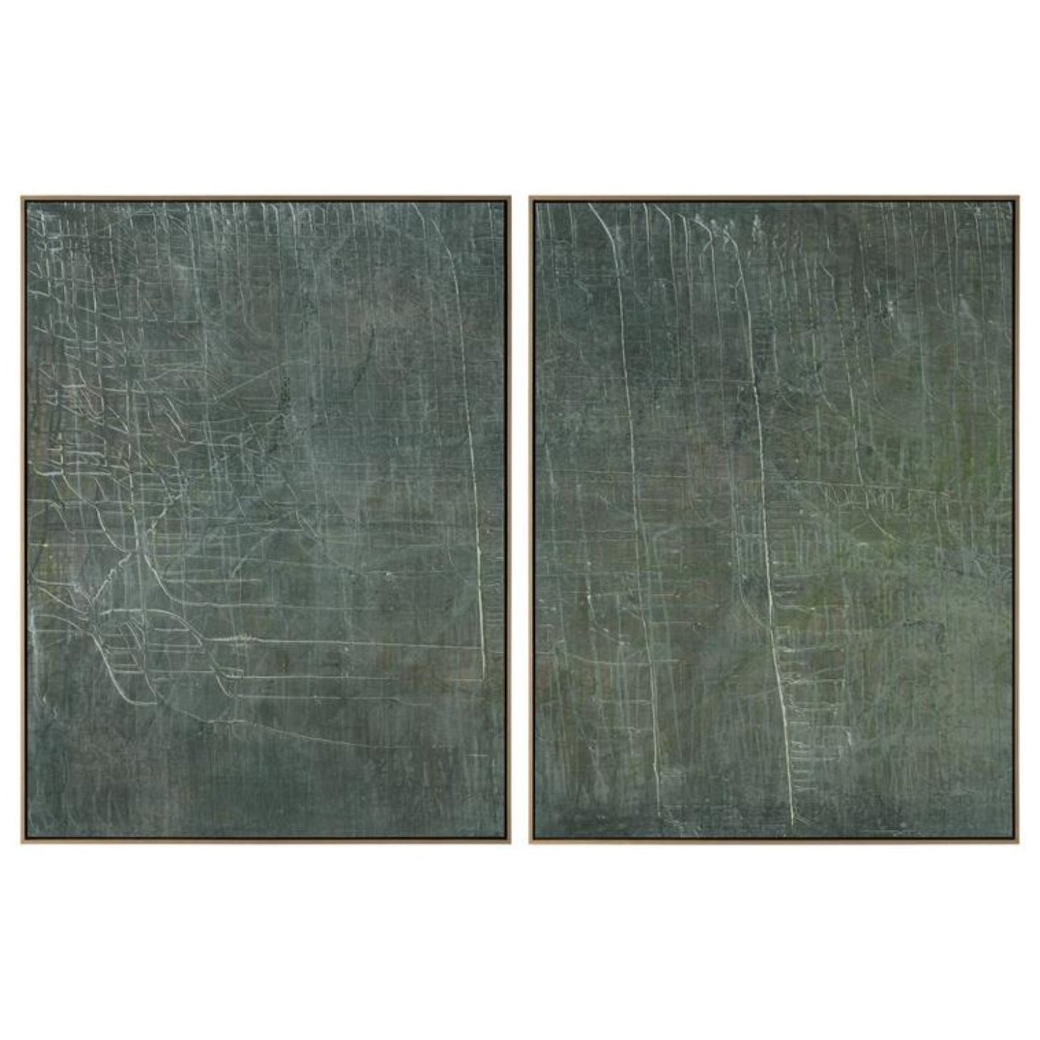 John Richard Debra Ferrari's Zion No. 1-2 Diptych Large Framed Art Set of 2