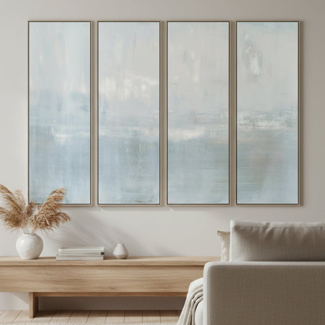 John Richard Carol Benson-Cobb Plateau Quadriptych Framed Art Set of 4