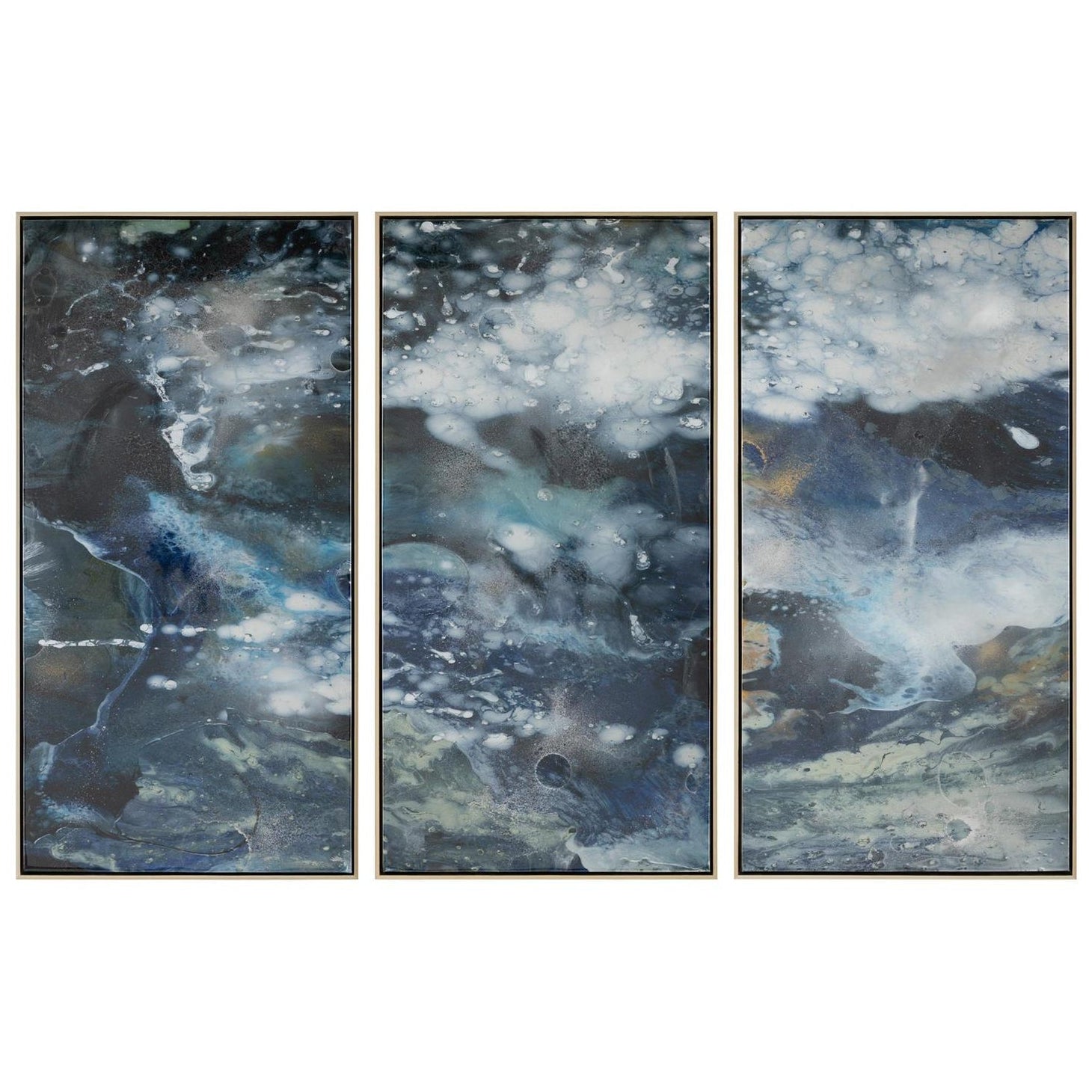 John Richard Brendan Parker's Circulation Triptych Framed Art Set of 3