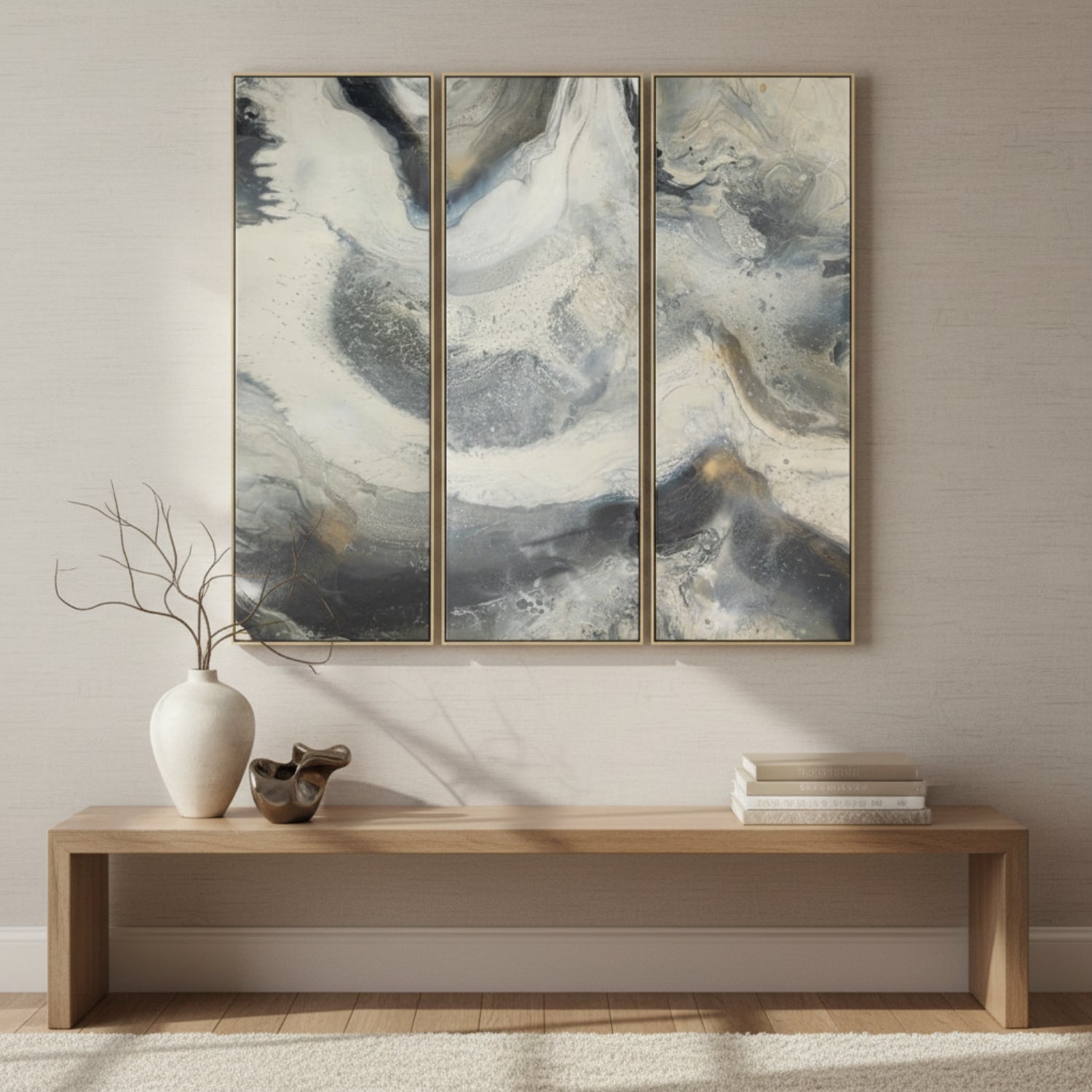 John Richard Brendan Parker's Valley Triptych Framed Art Set of 3