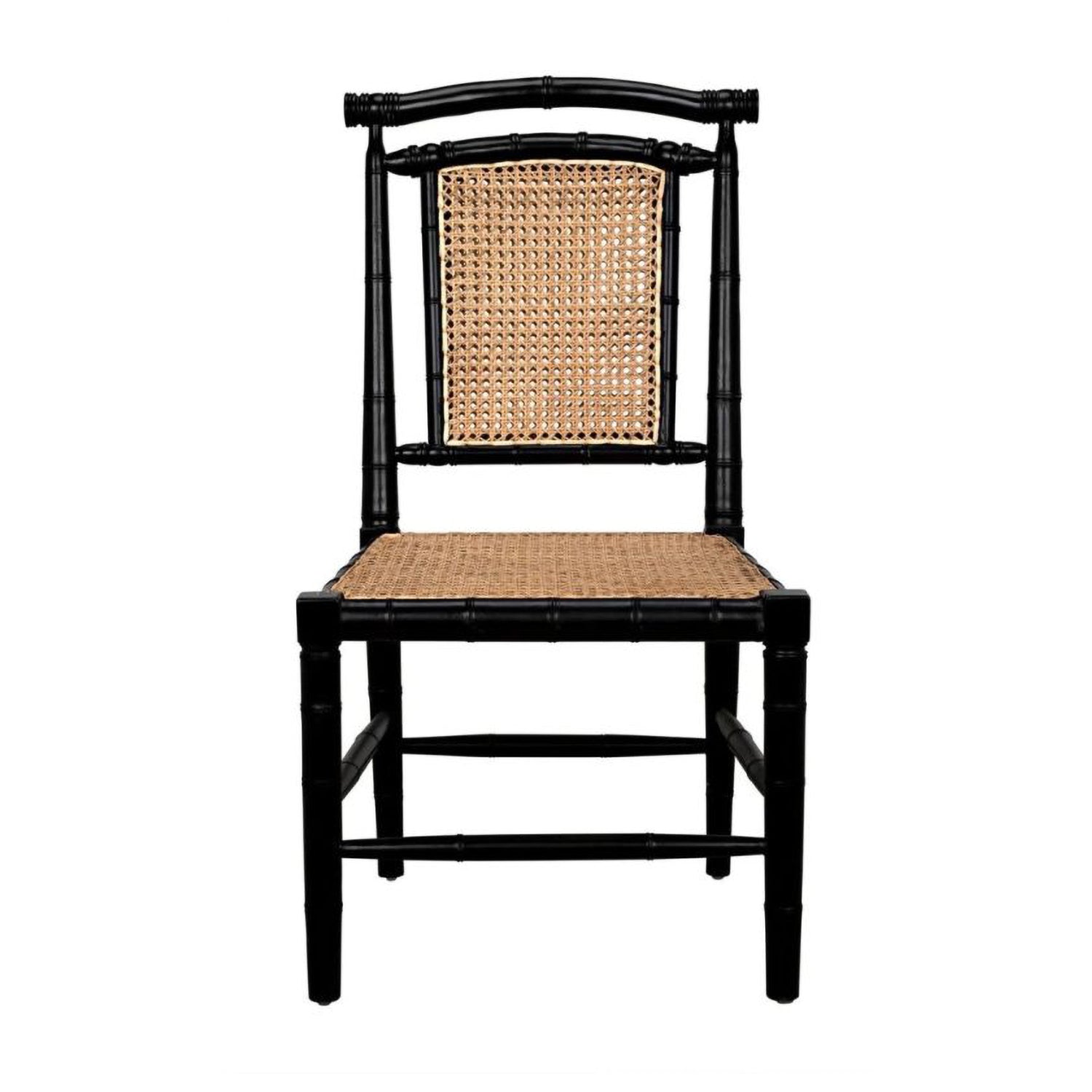Noir Colonial Bamboo Side Chair