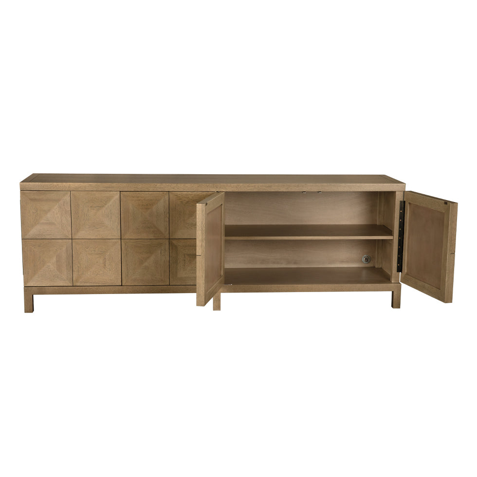 Noir Quadrant 4 Door Sideboard