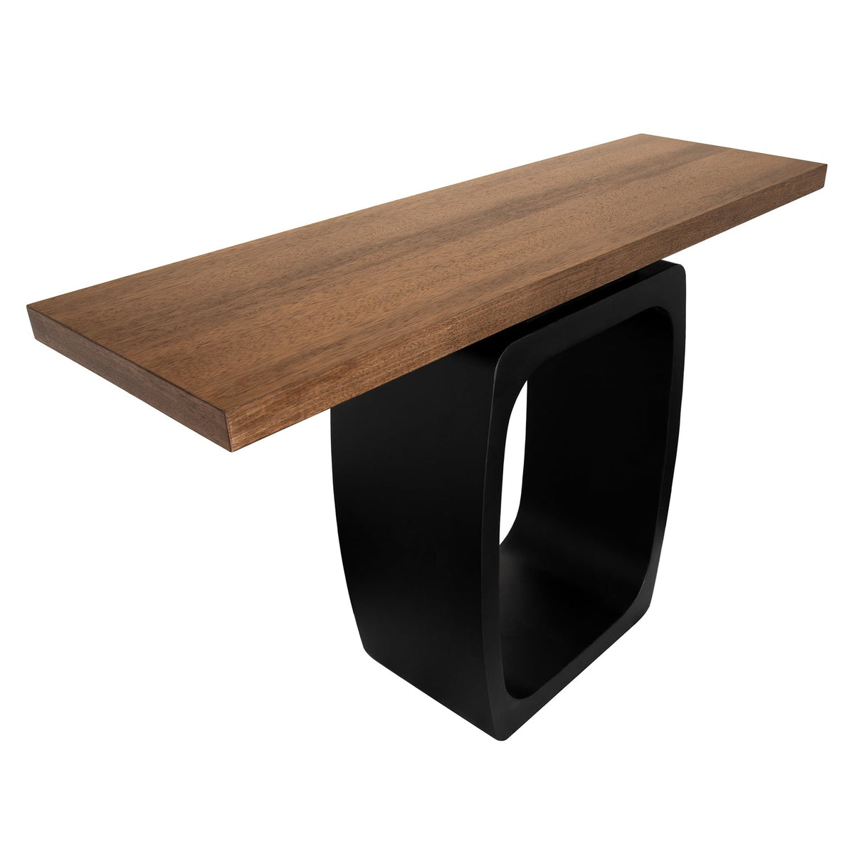 Noir Axel Console Table with Iron Base