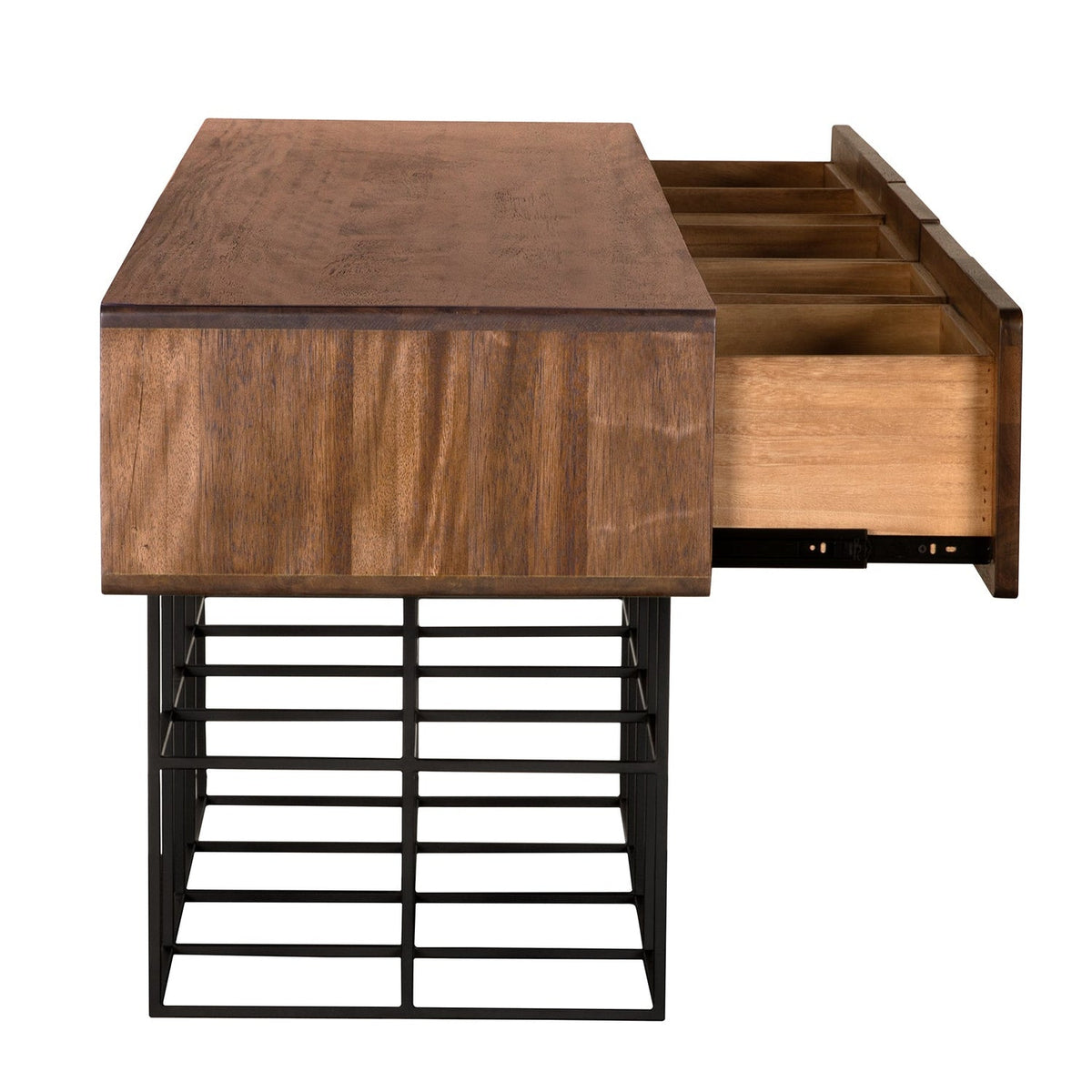 Noir Lund Sideboard with Iron Base