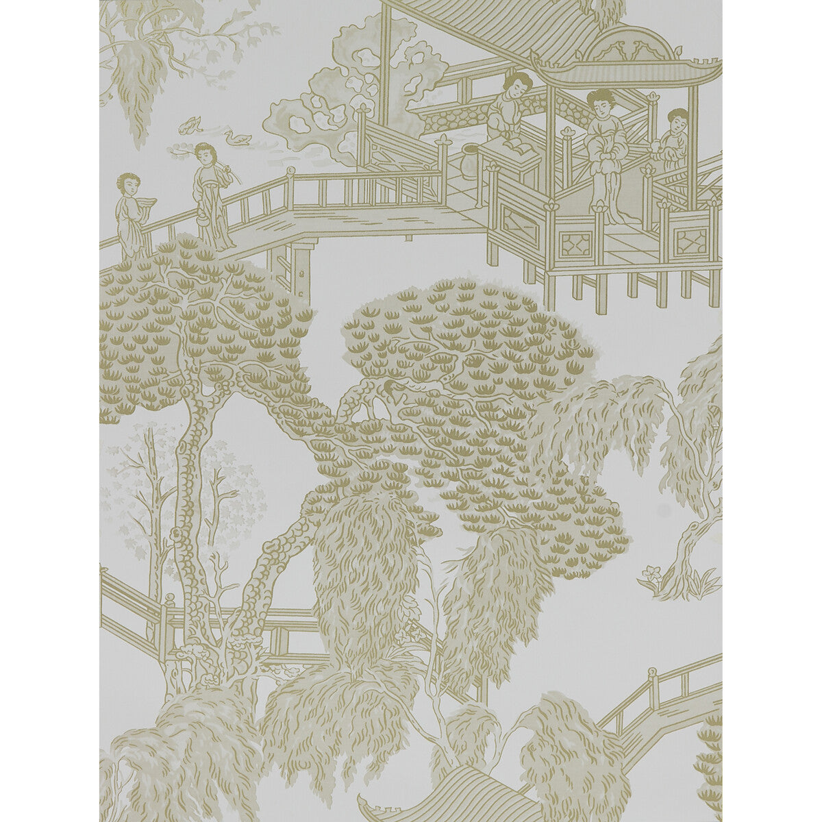 Gaston Y Daniela Zhou Jun Blanco/Beige Wallpaper