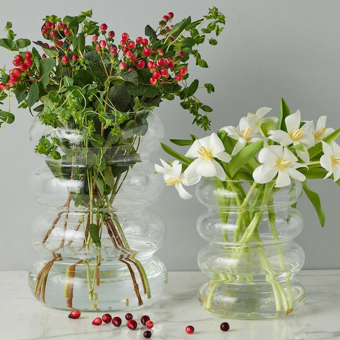 Etu Home Scalloped Flower Vase - Final Sale