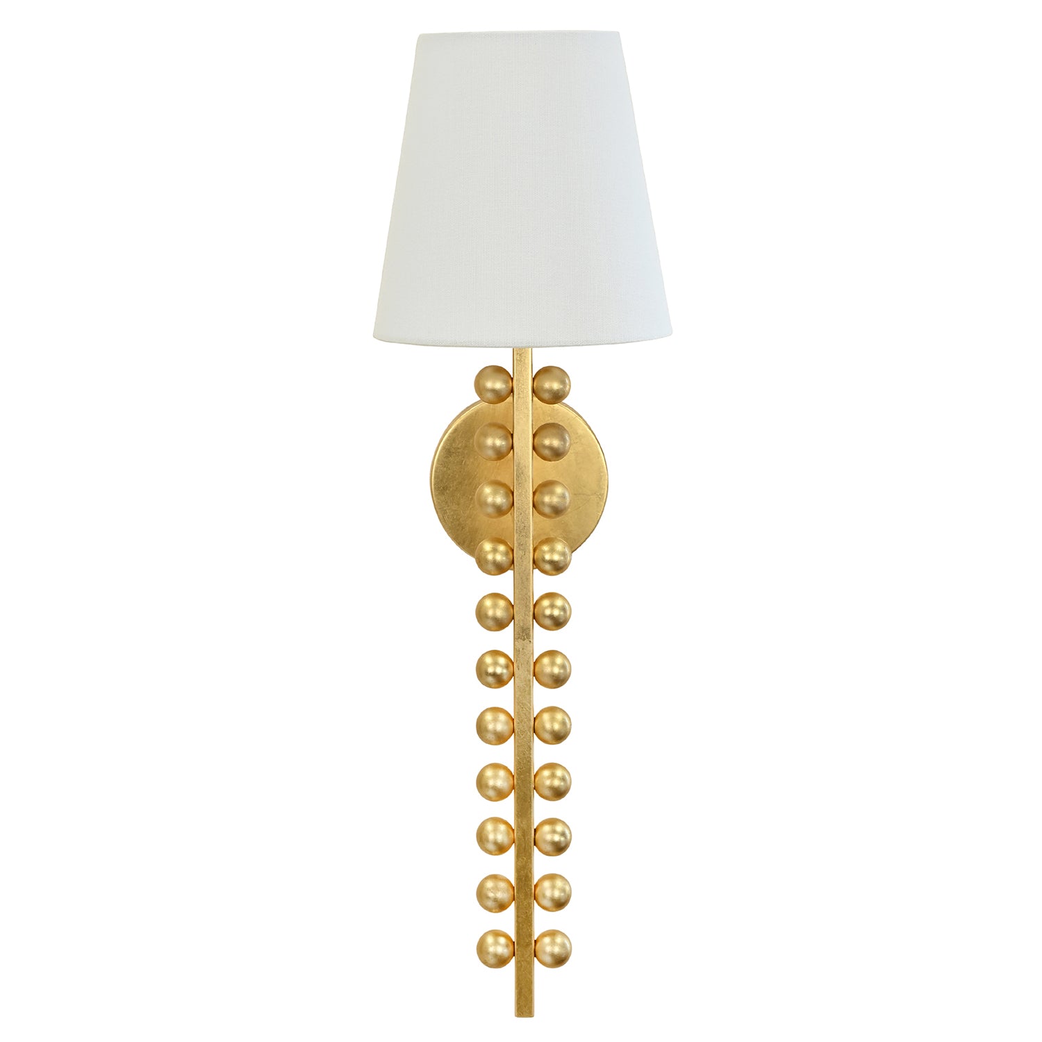 Worlds Away Gino Gold Wall Sconce