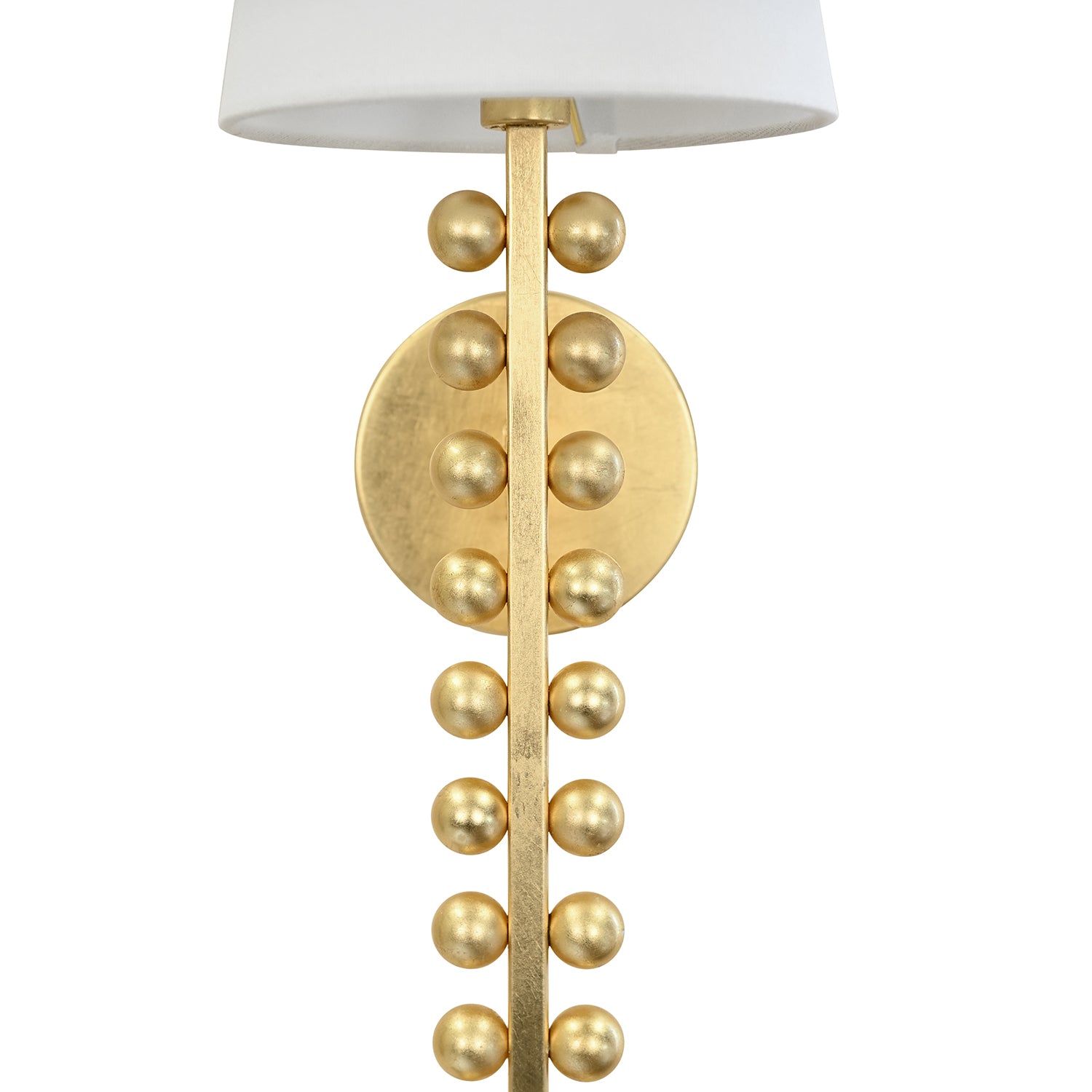 Gino Gold Wall Sconce shown to scale