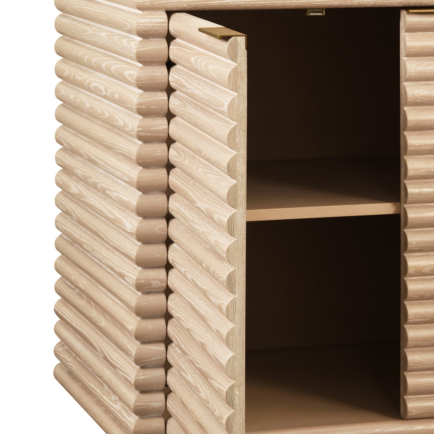 Worlds Away Giovanni Cerused Oak Buffet