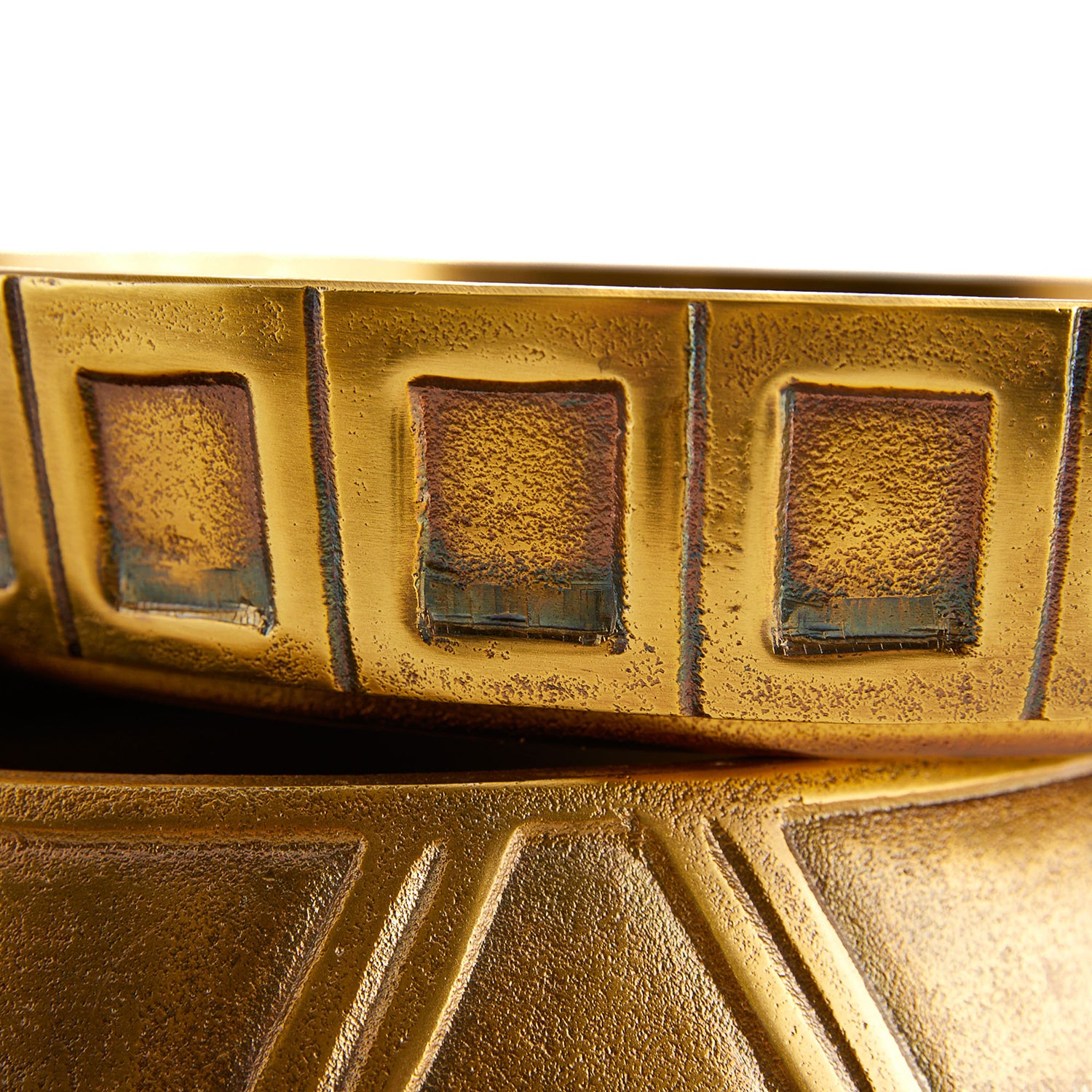 Laura Kirar for Arteriors Millenia Stacked Large Centerpiece Set of 2