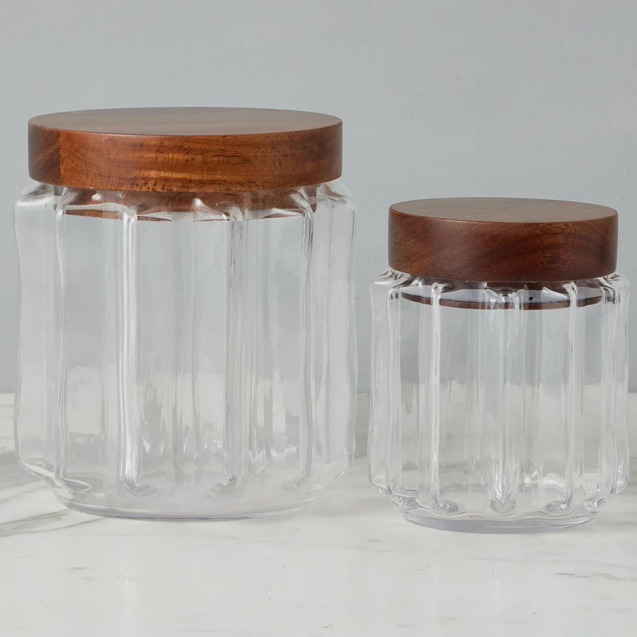 Etu Home Fluted Glass Canister